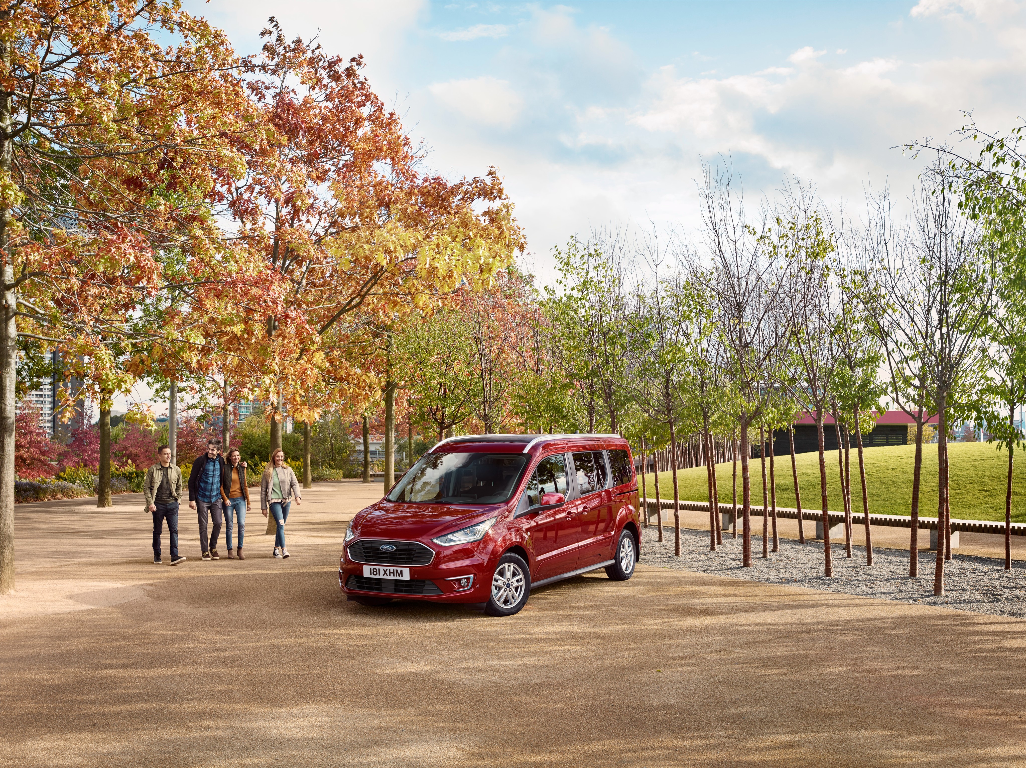 Ford Grand Tourneo Connect Wine color Metallic HD Wallpaper