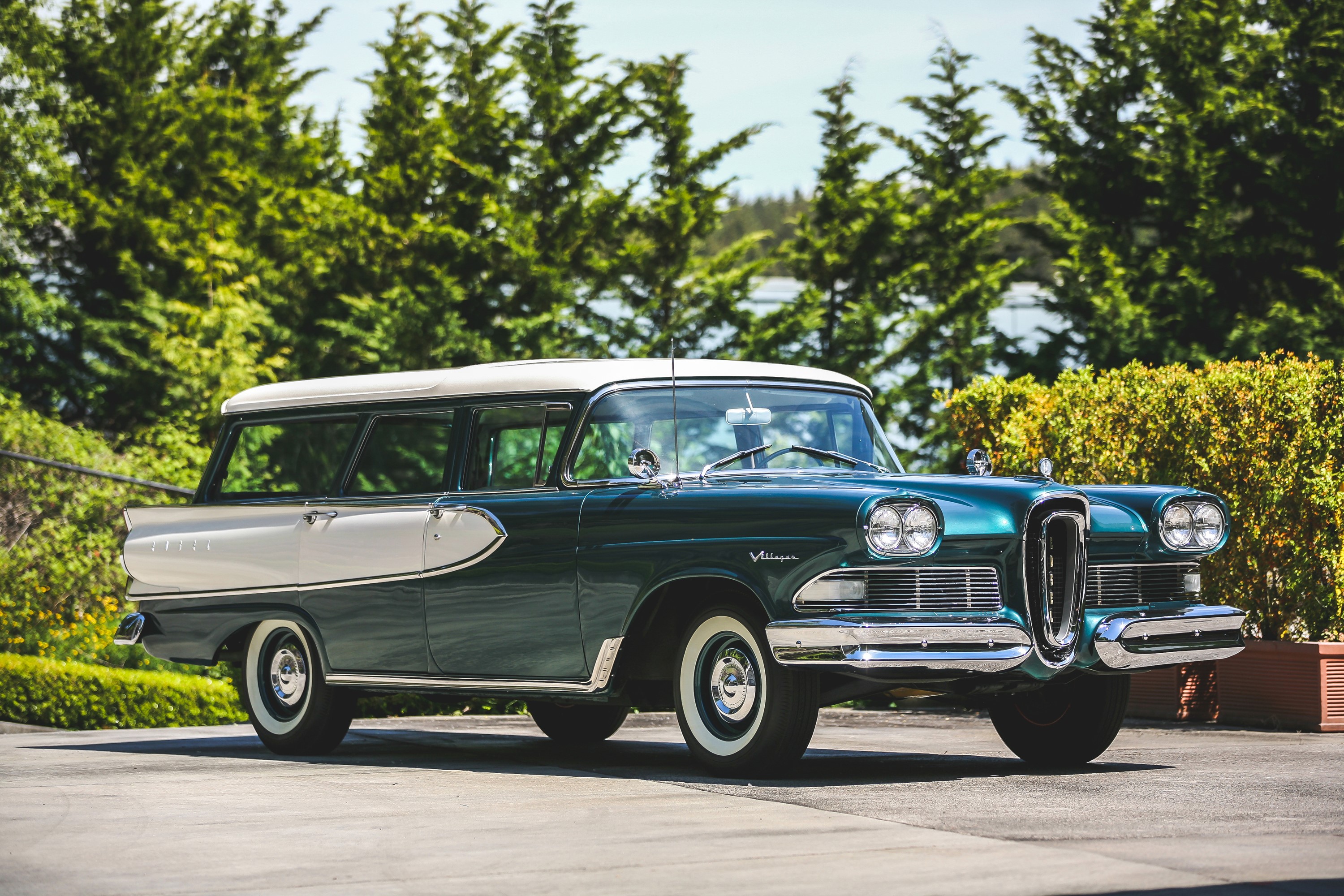 1958 Edsel Villager Station Wagon HD Wallpaper