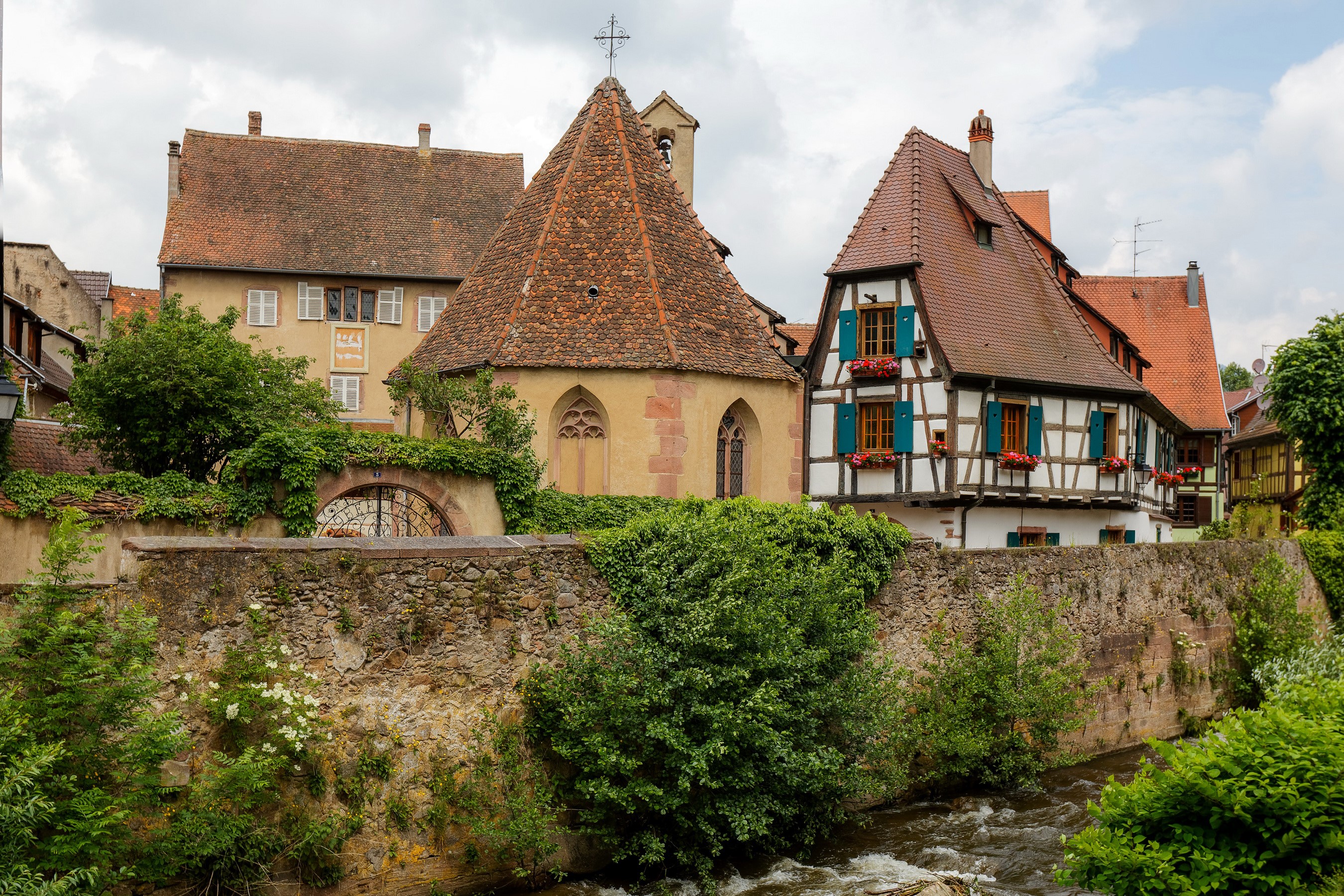 Kaysersberg Alsace France Houses and Roof HD Wallpaper