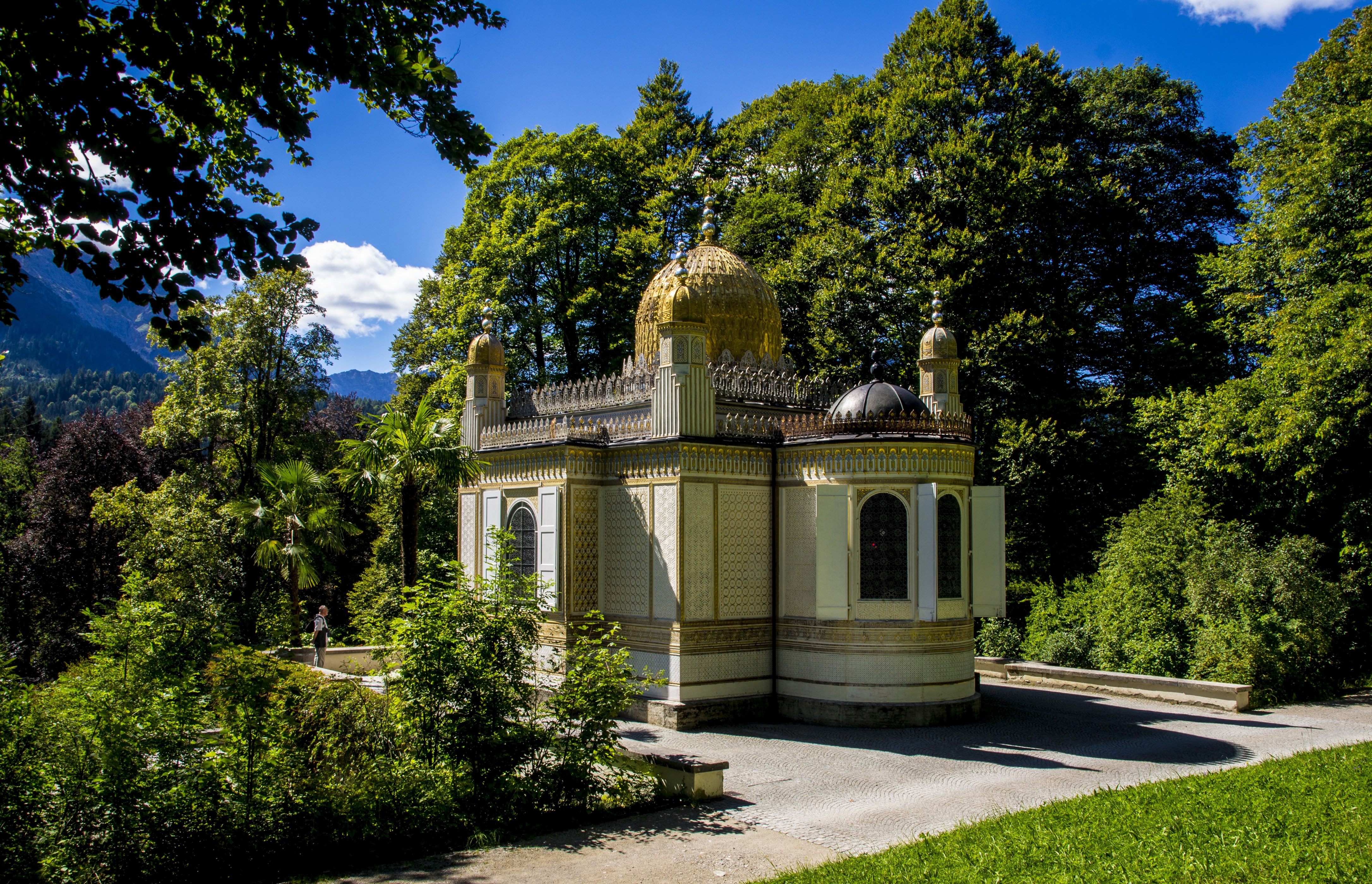 4K Schlosspark Linderhof Maurisches Kiosk Germany HD Wallpaper