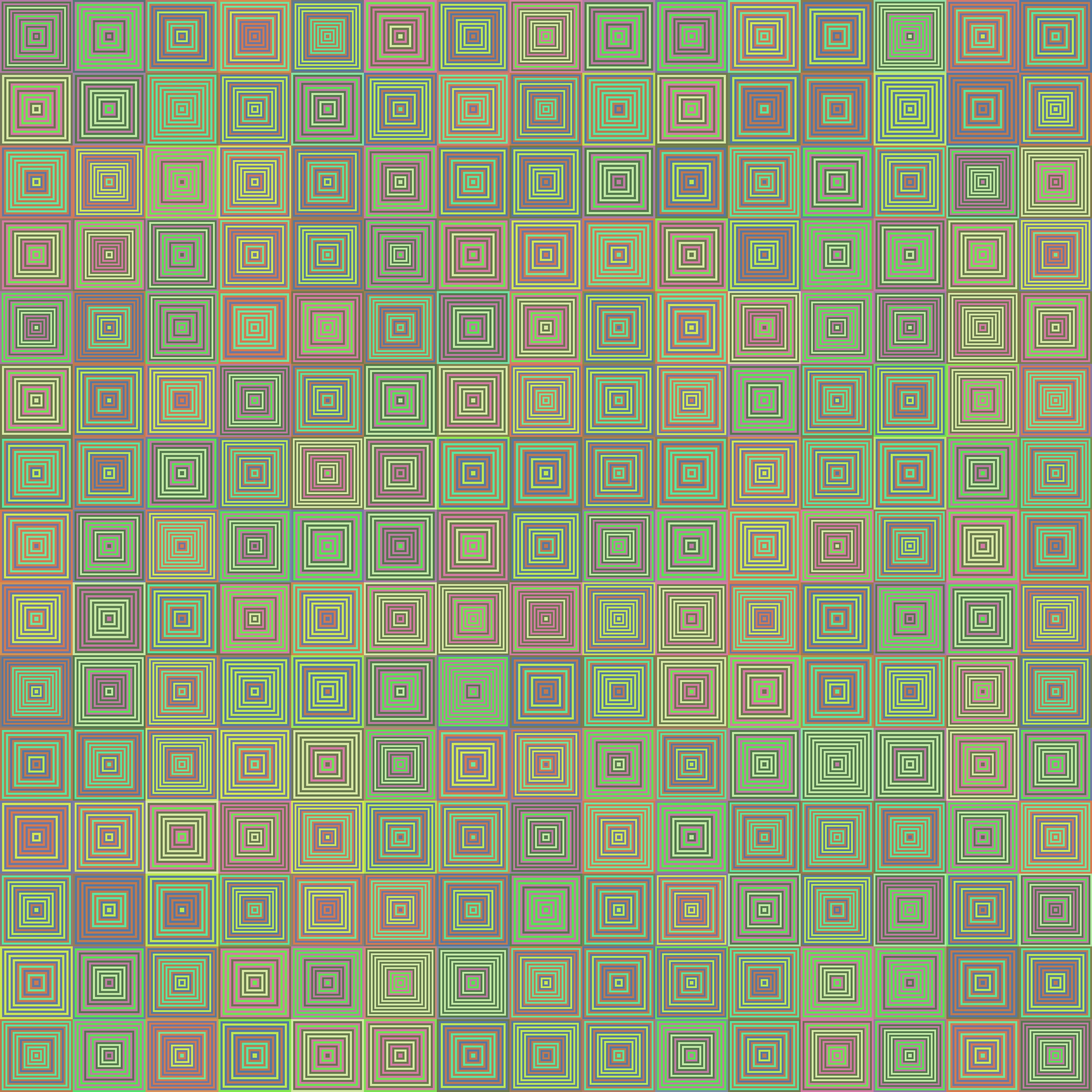 Abstract geometric pattern of concentric squares HD Wallpaper
