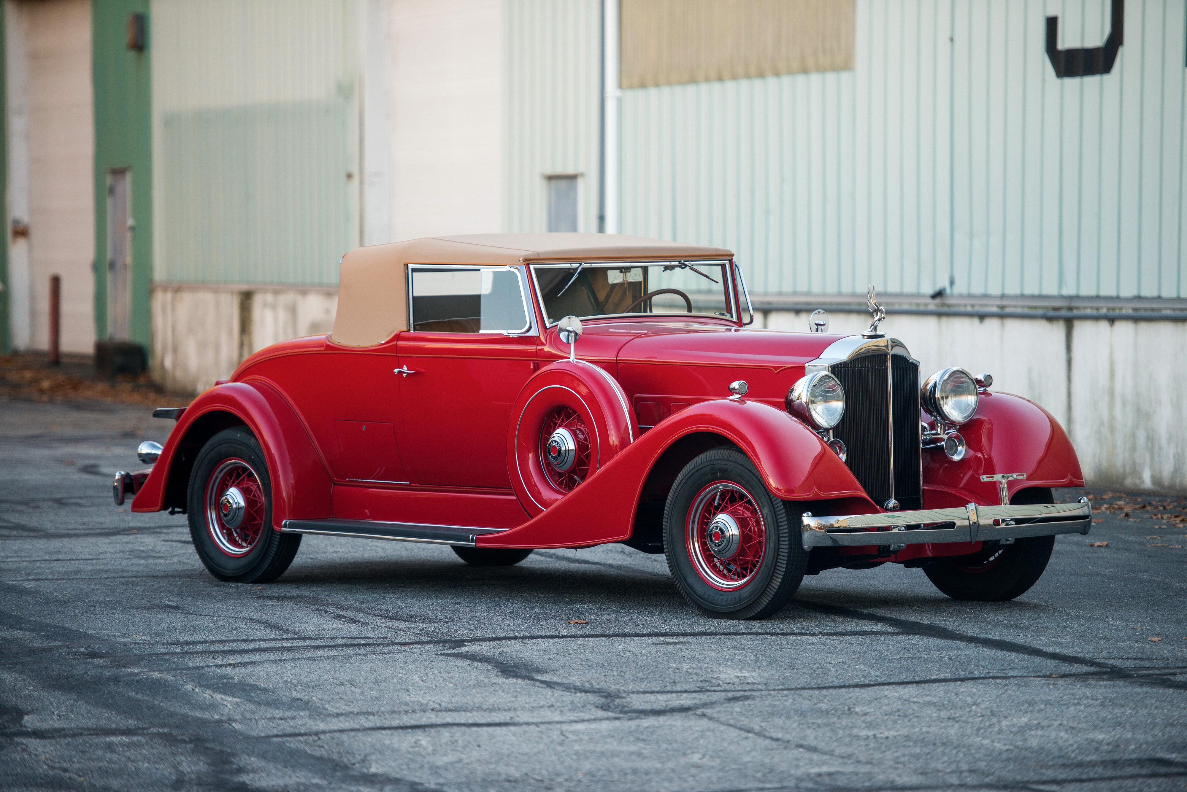4K 1934 Packard Eight Coupe Roadster HD Wallpaper