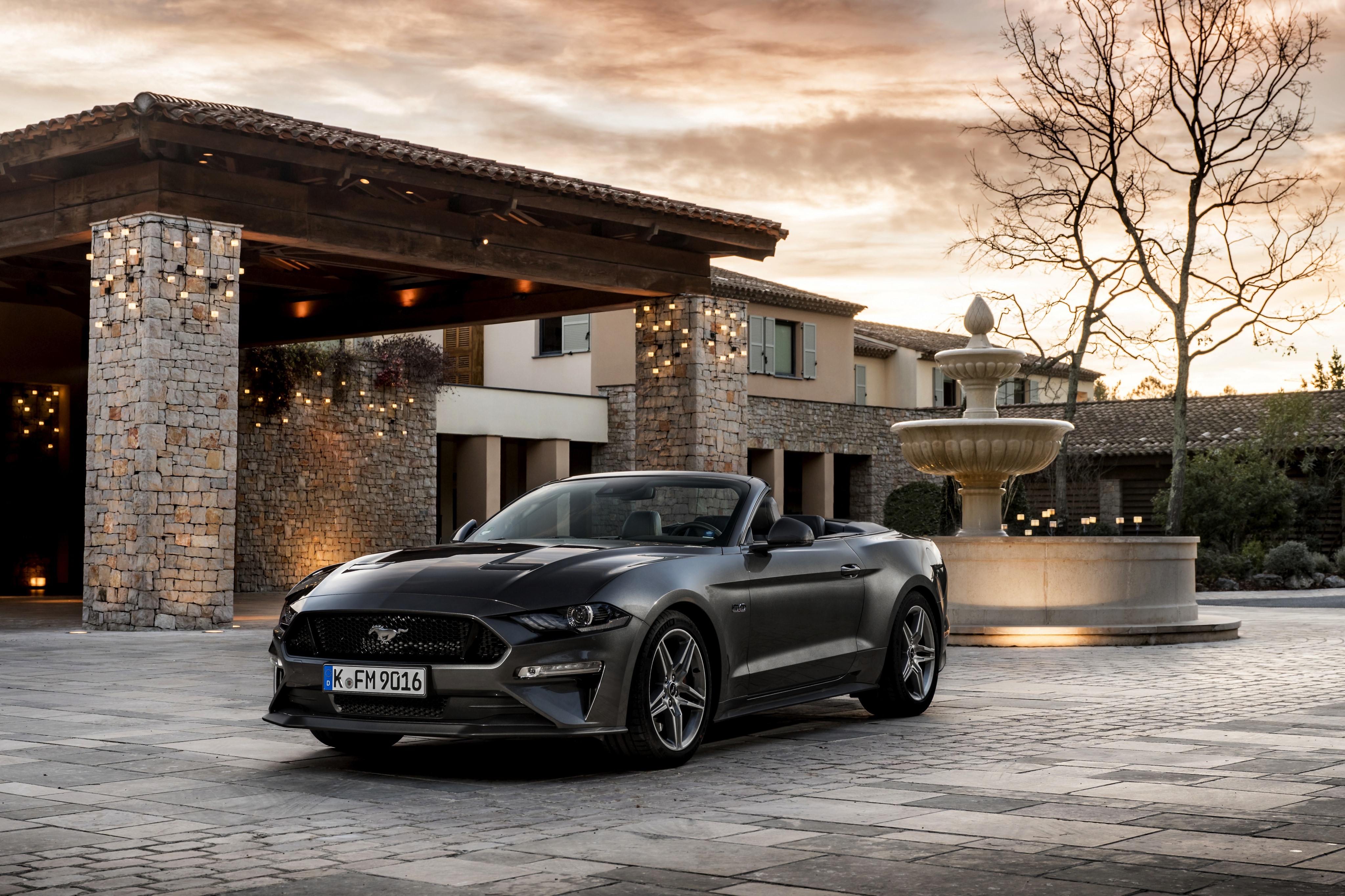4K 2018 Ford Mustang GT 5.0 Convertible HD Wallpaper
