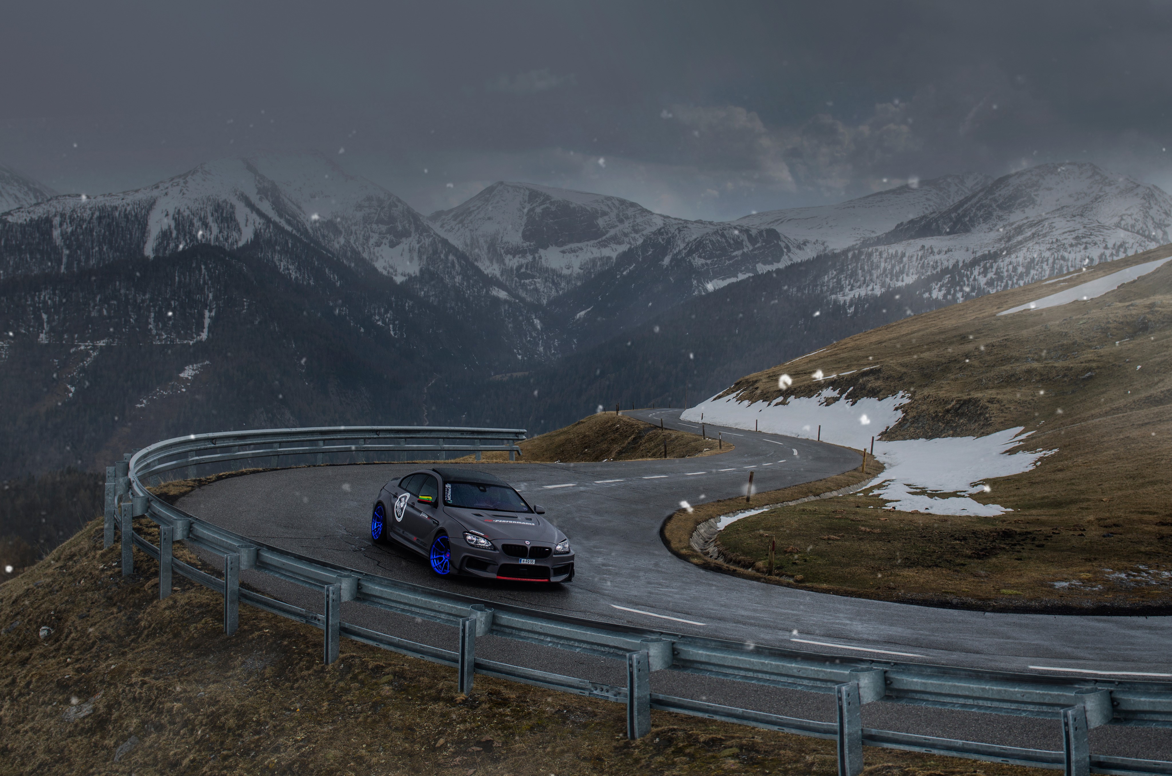 4K 2016 BMW M6 Gran Coupe by Fostla on Mountain Road HD Wallpaper