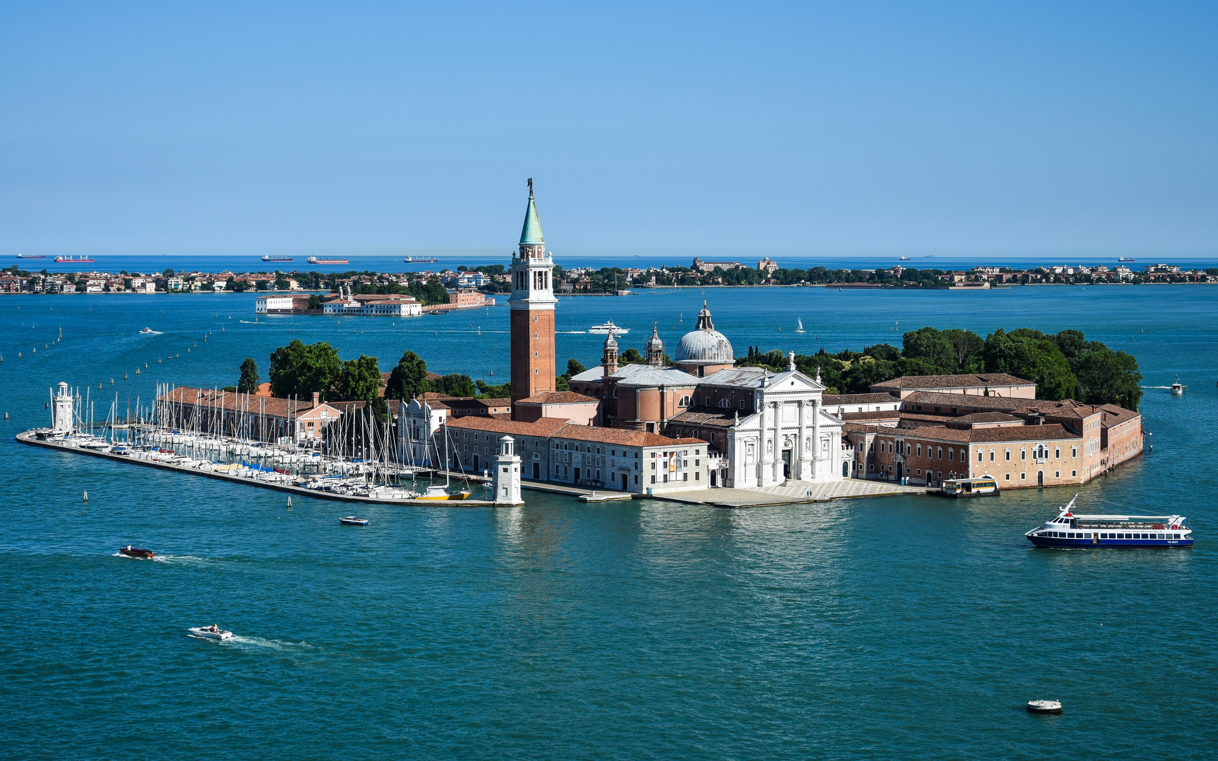 San Giorgio Maggiore Island, Venice, Italy HD Wallpaper