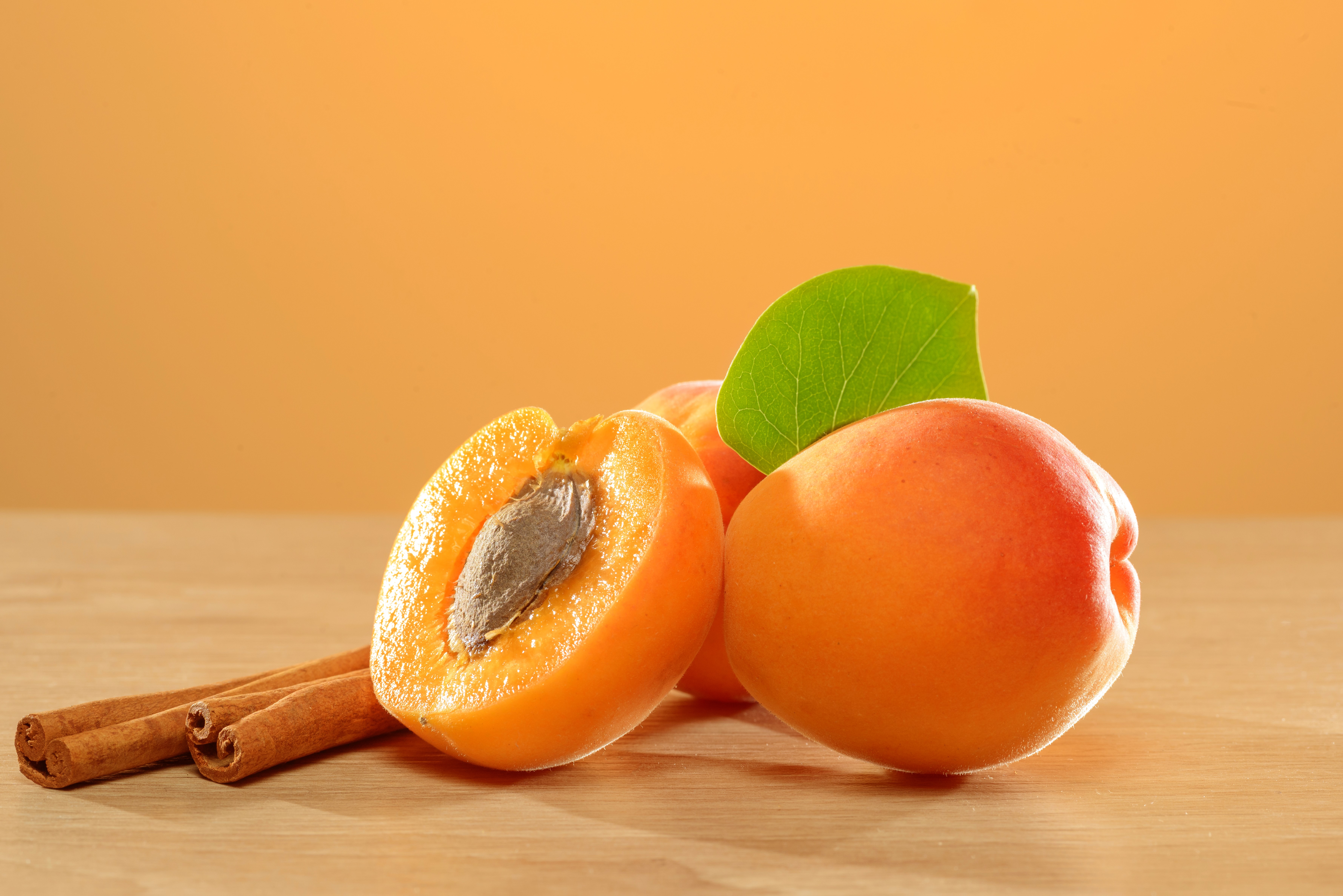 Apricots and Cinnamon Sticks HD Wallpaper