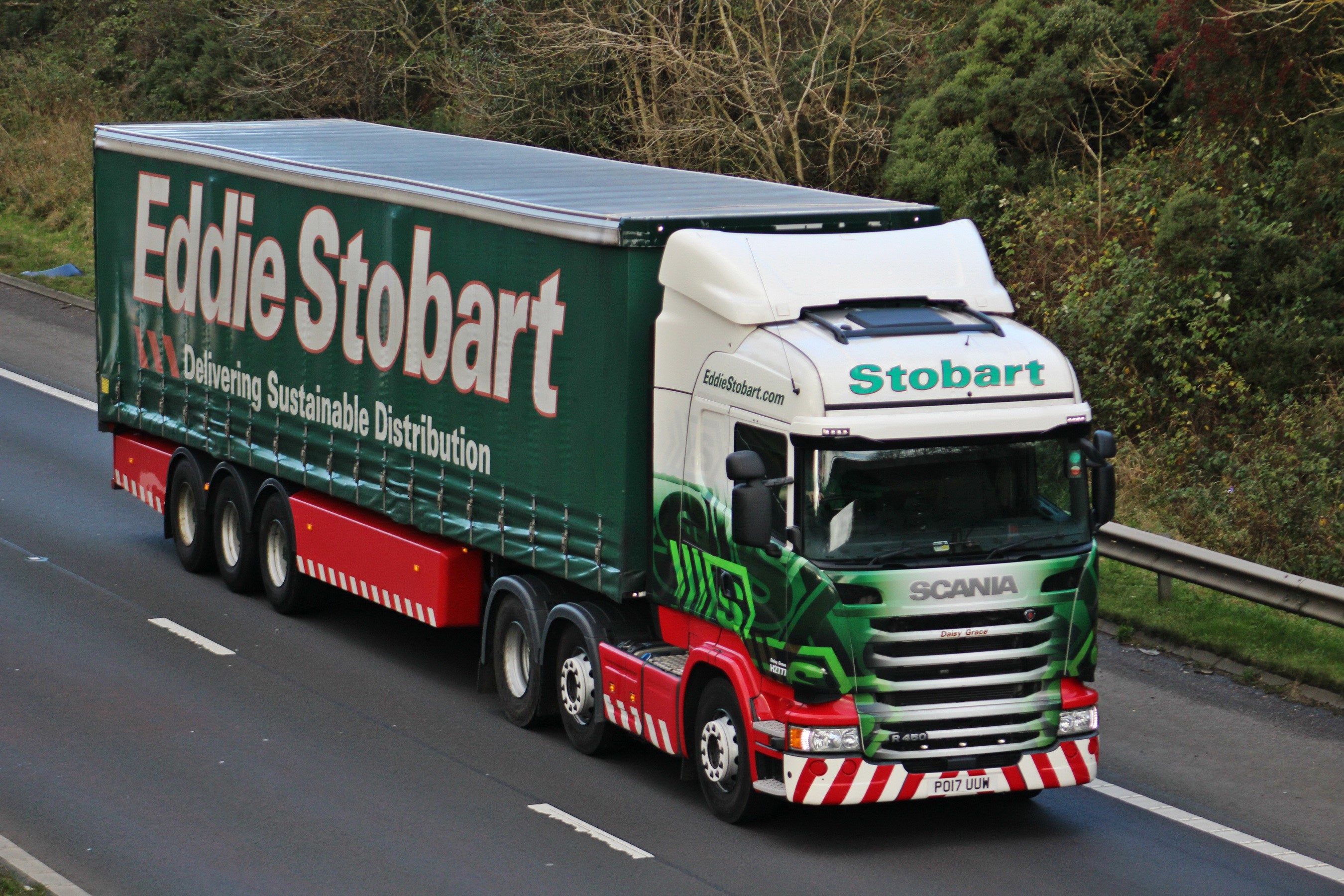 Eddie Stobart Scania R450 Truck "Daisy Grace" HD Wallpaper