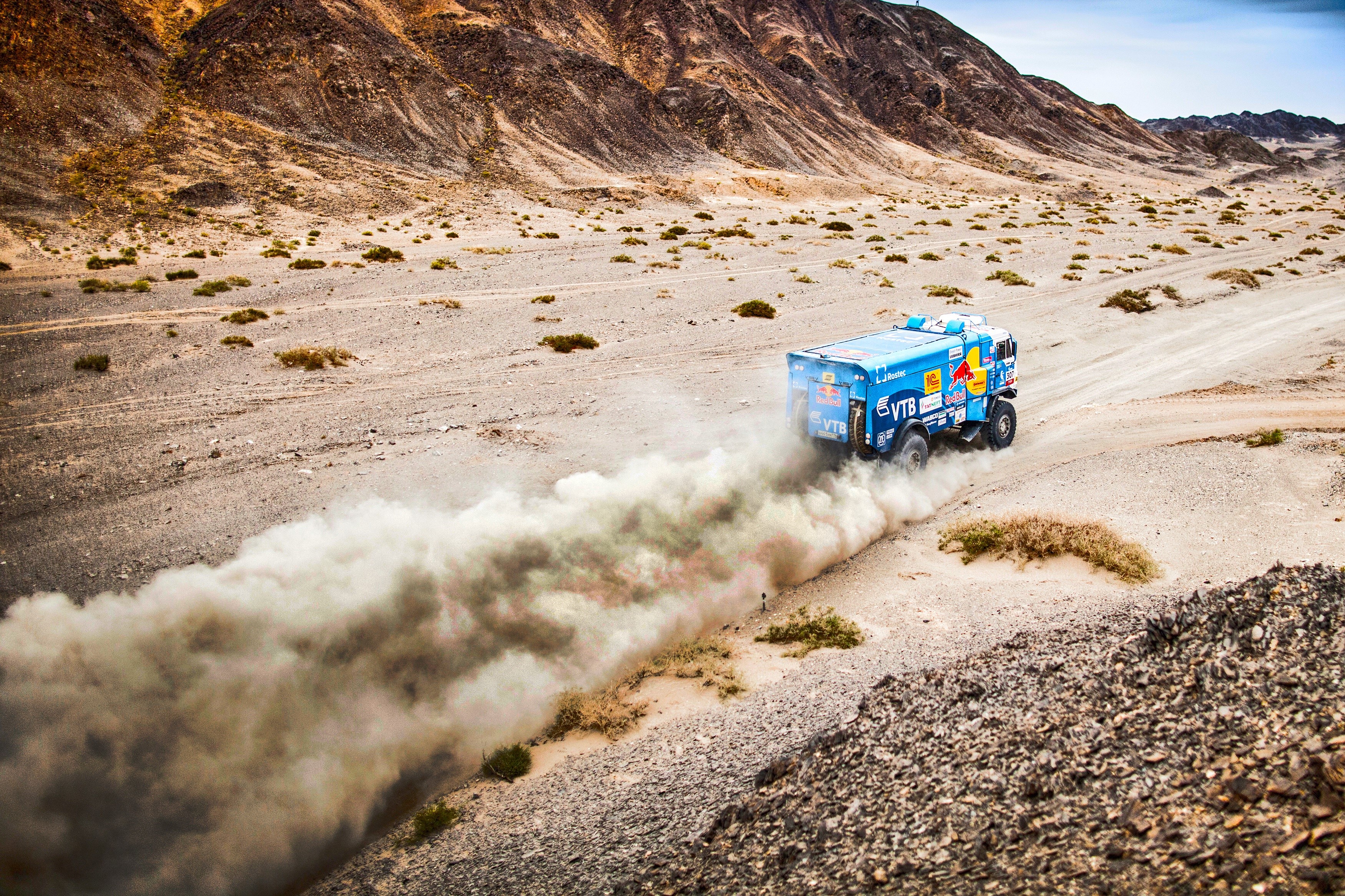 KAMAZ Truck in Silk Way Rally HD Wallpaper