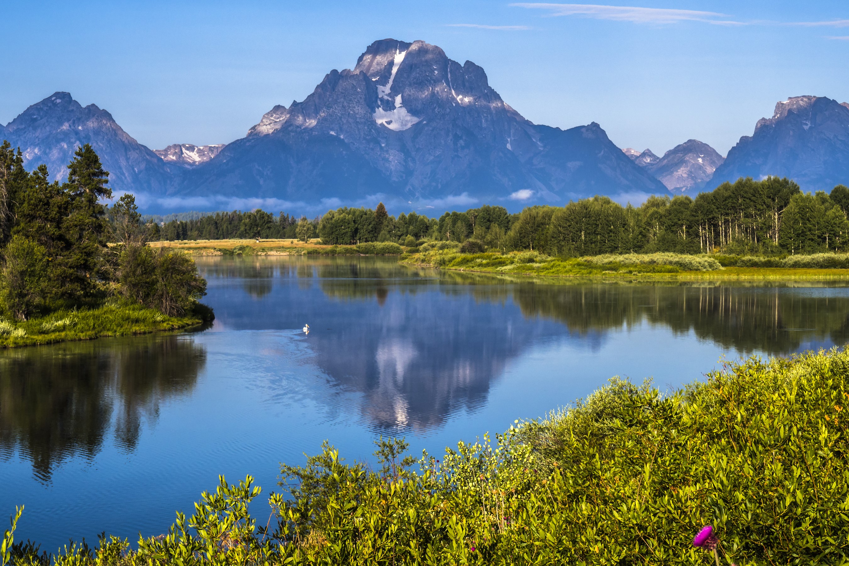 Grand Teton National Park Mountains and River HD Wallpaper