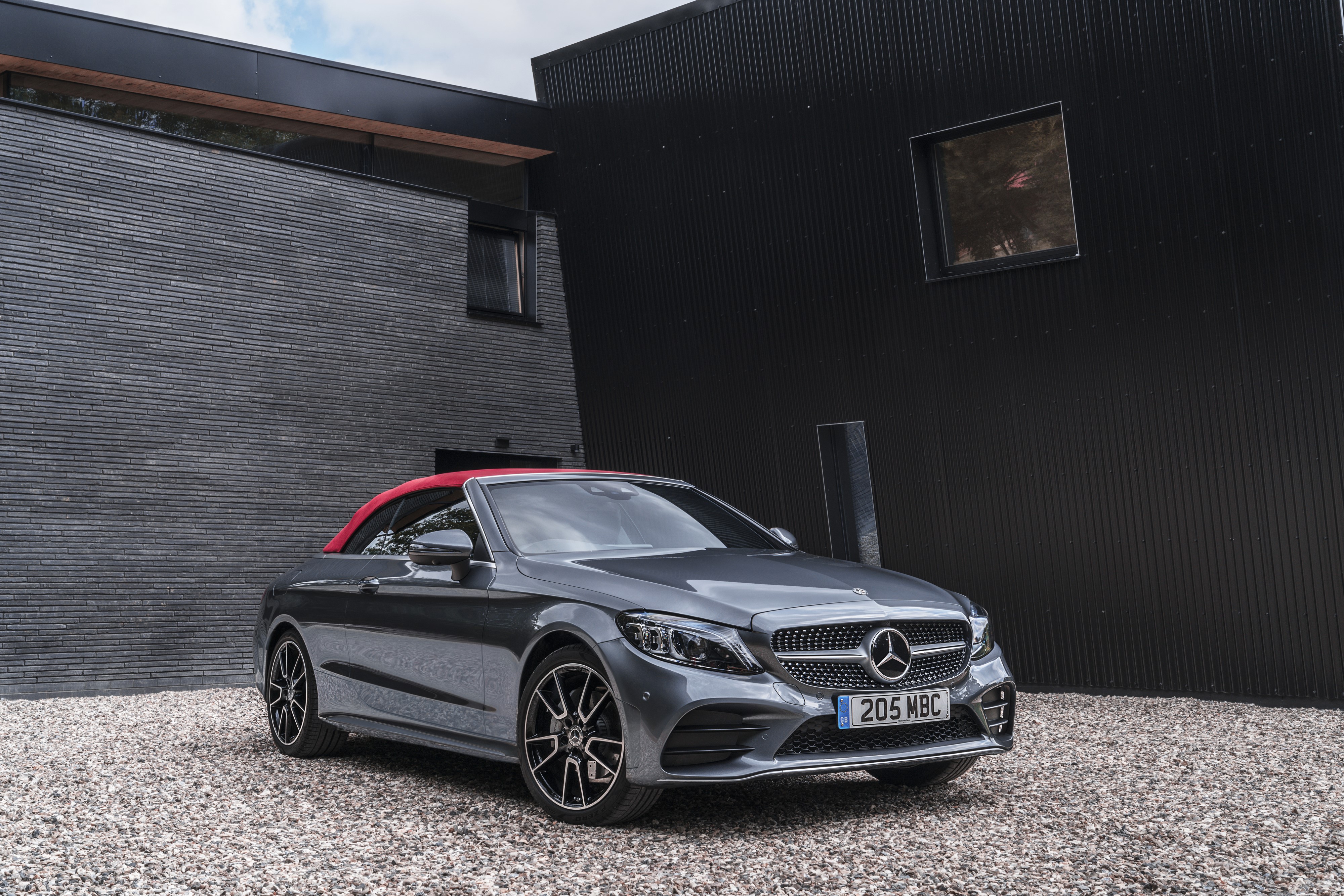 Mercedes-Benz 2018 C 220 d AMG Line Cabriolet HD Wallpaper