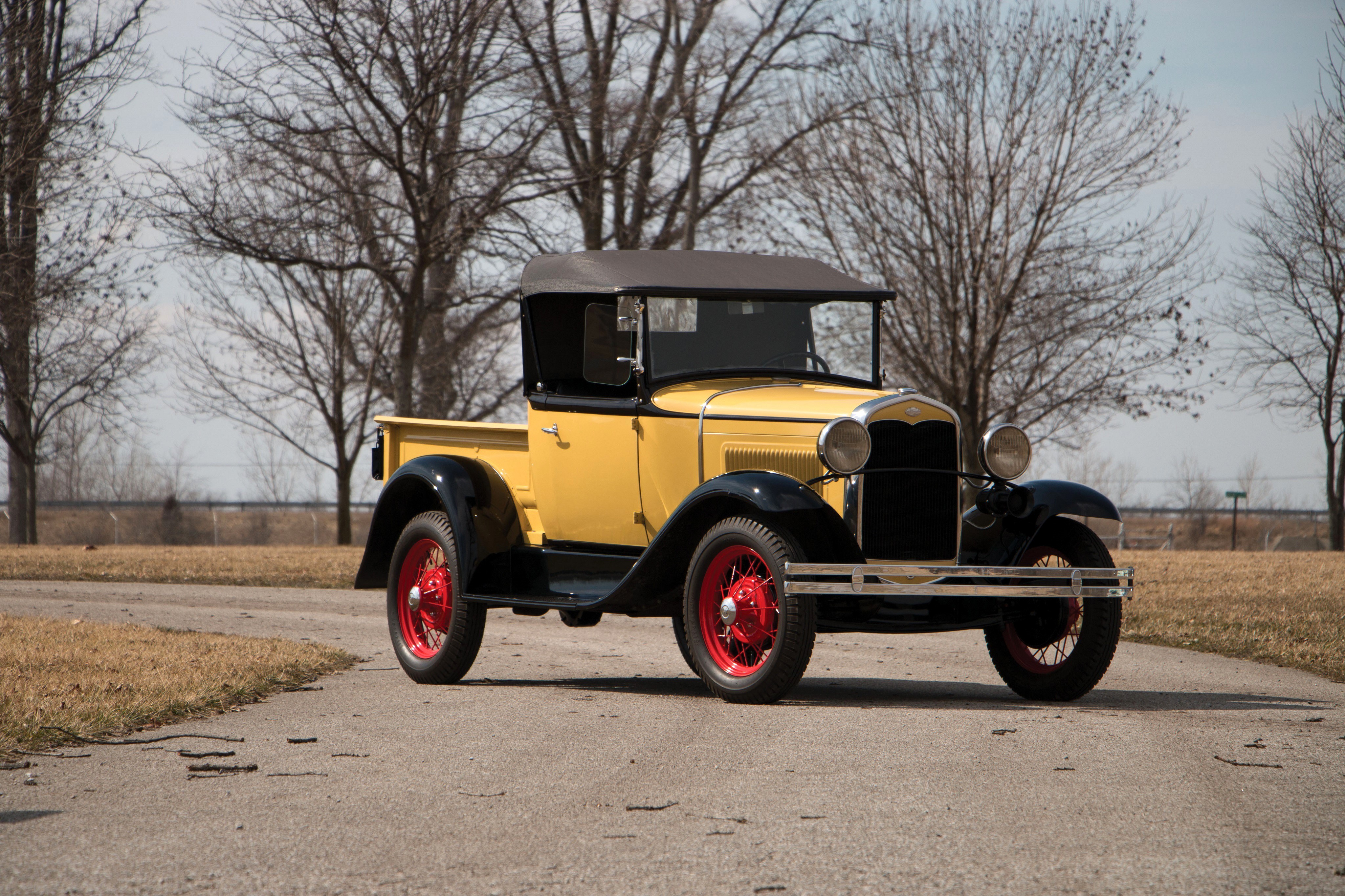 1931 Ford Model A Roadster Pickup HD Wallpaper