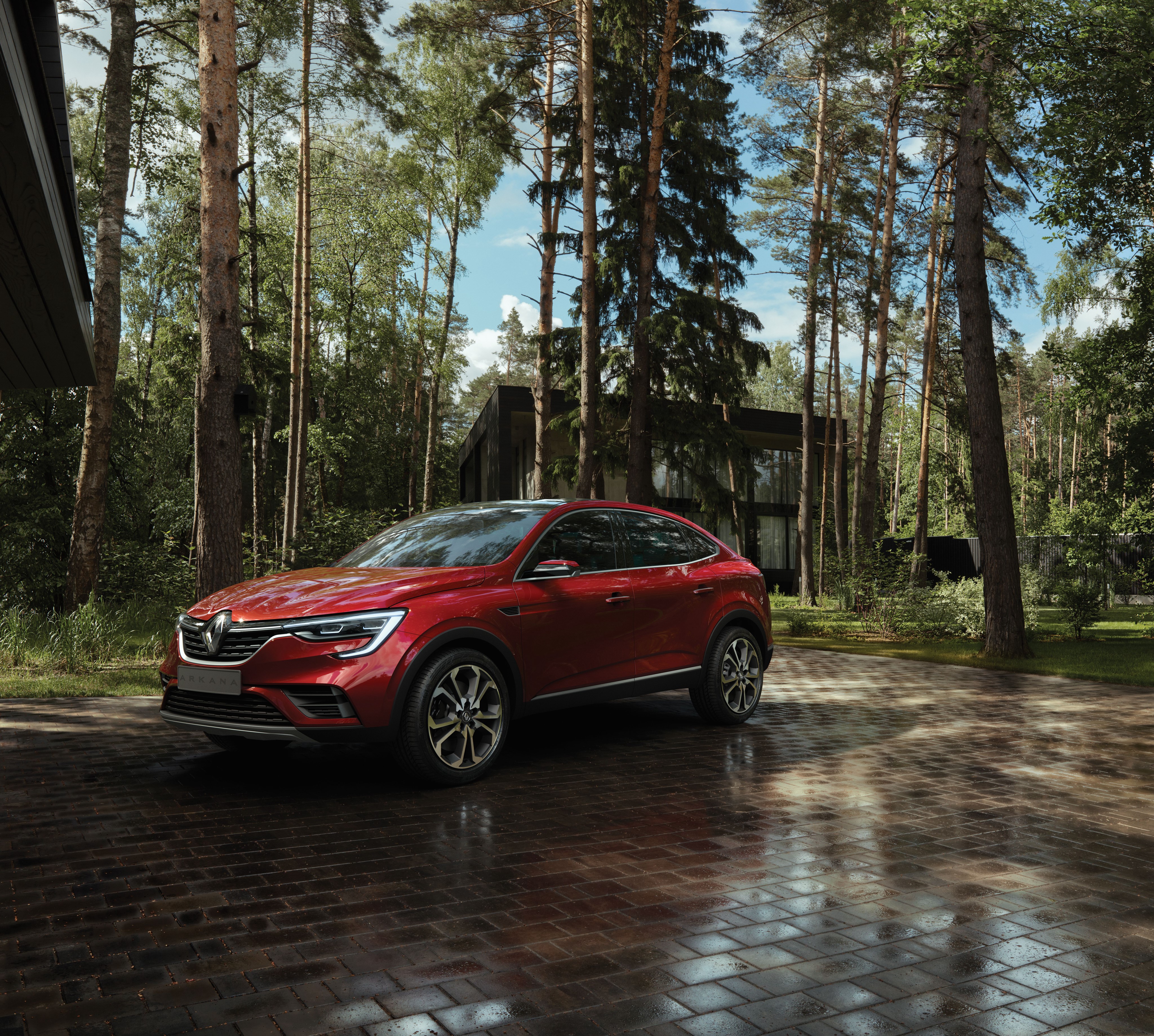 4K Red Renault 2018 Arkana HD Wallpaper