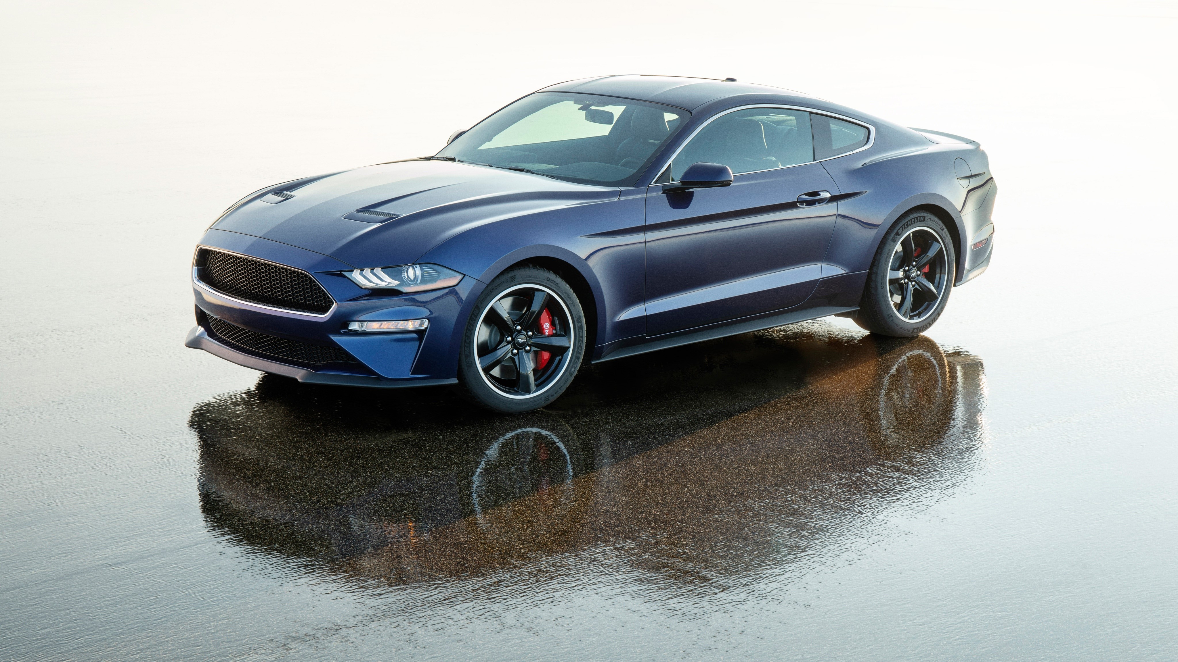 Ford Mustang Bullitt 2018 Kona Blue HD Wallpaper