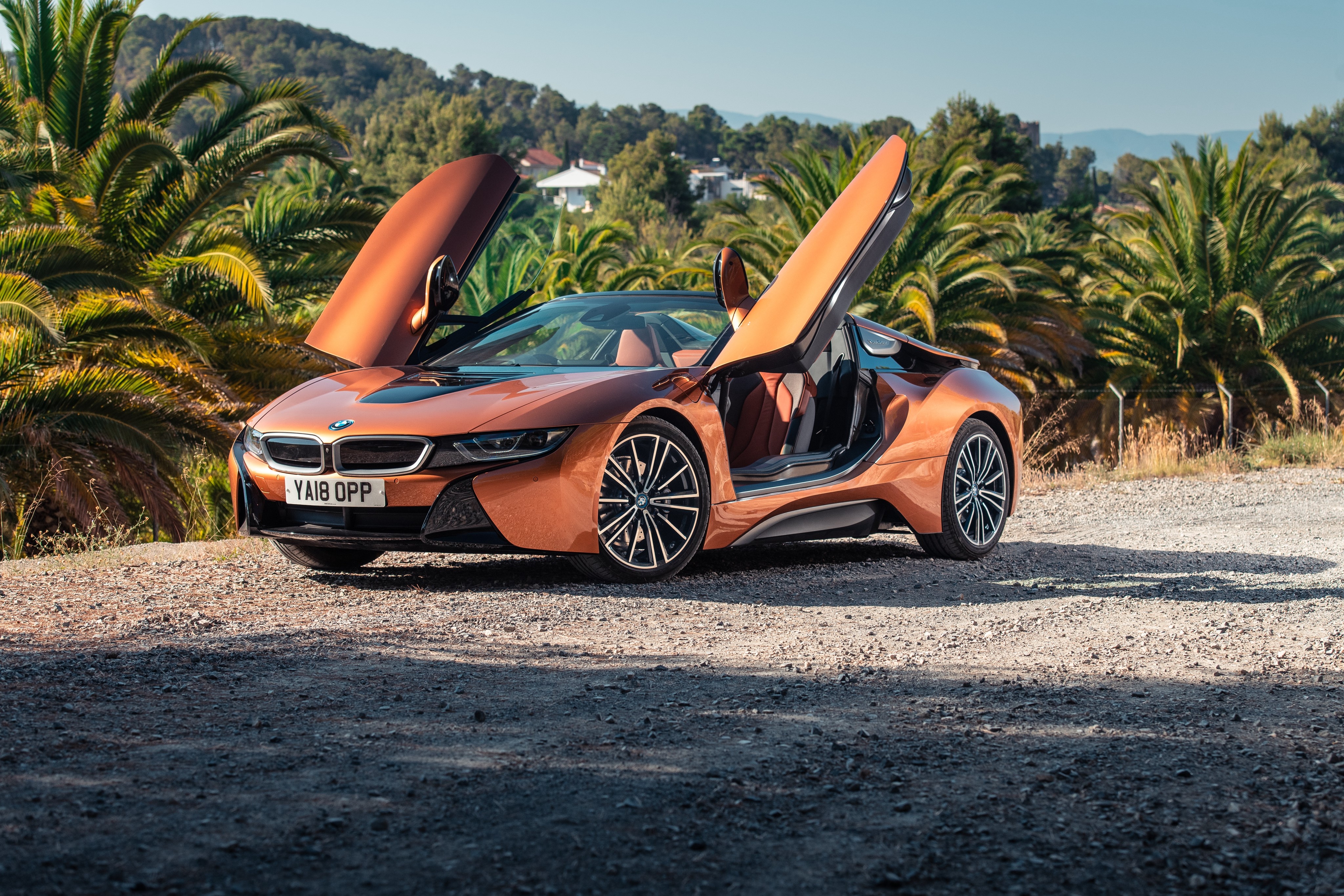 2018 BMW i8 Roadster Orange HD Wallpaper