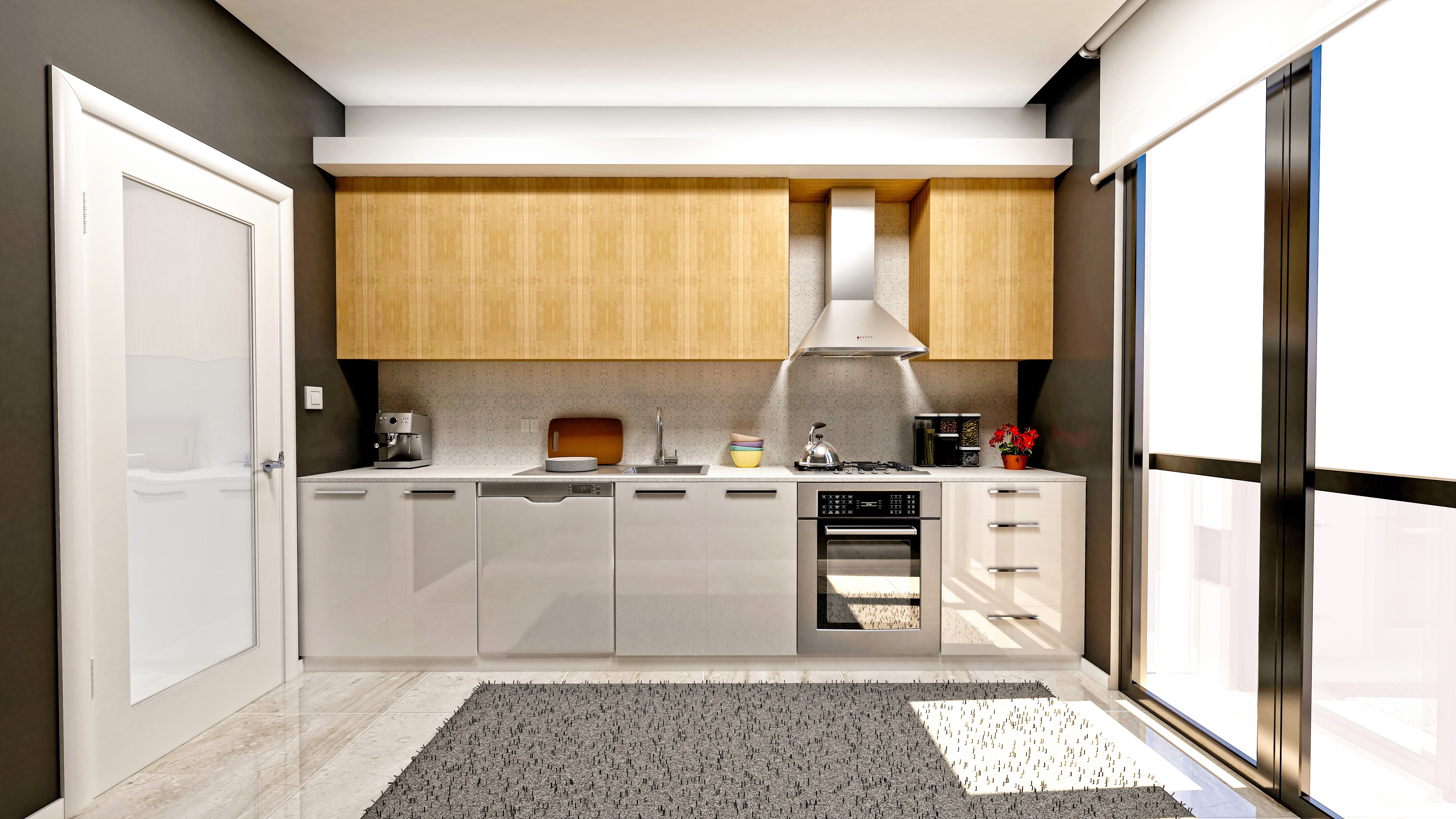 Modern Kitchen Interior Design HD Wallpaper