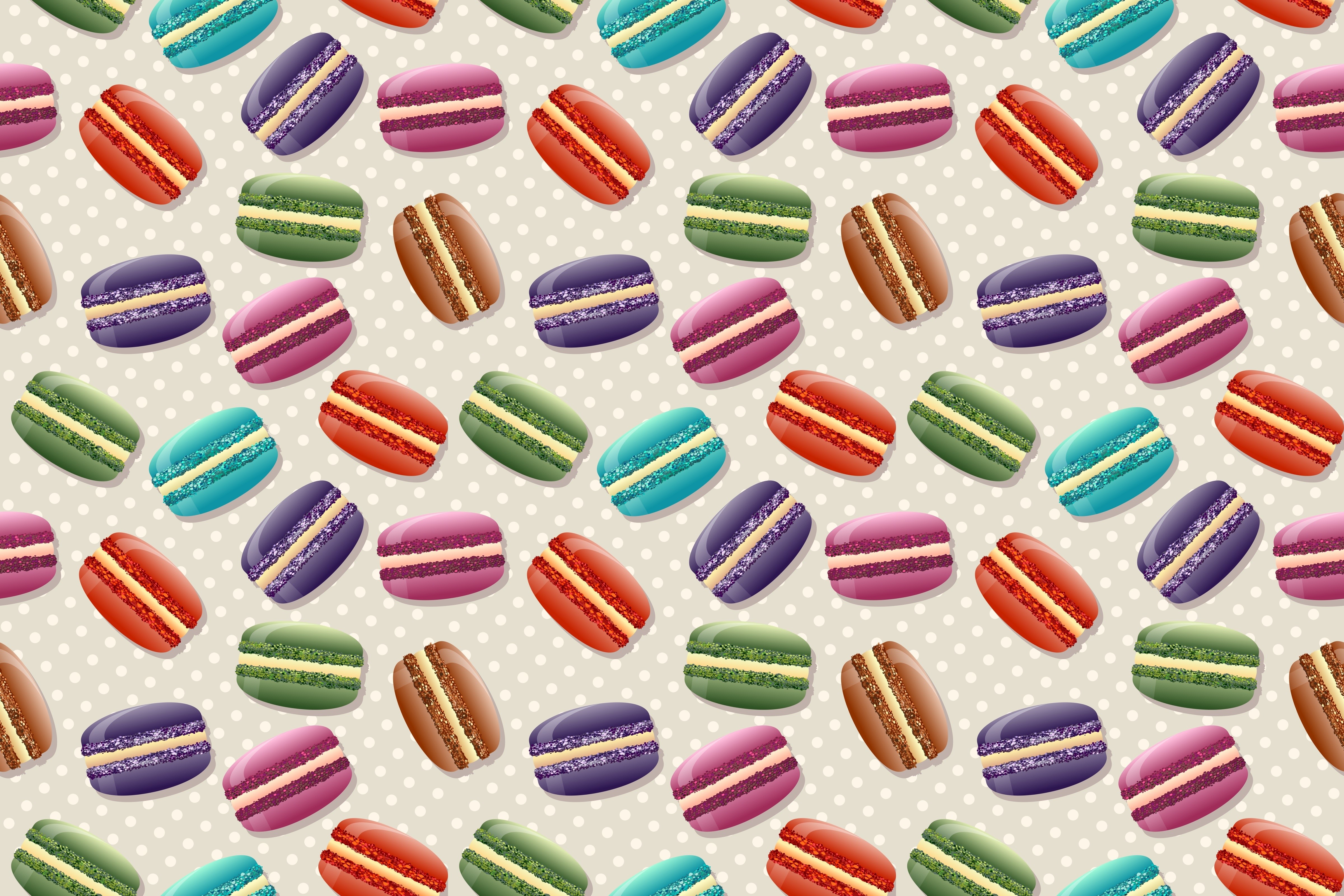 Macaron Texture 4K HD Wallpaper