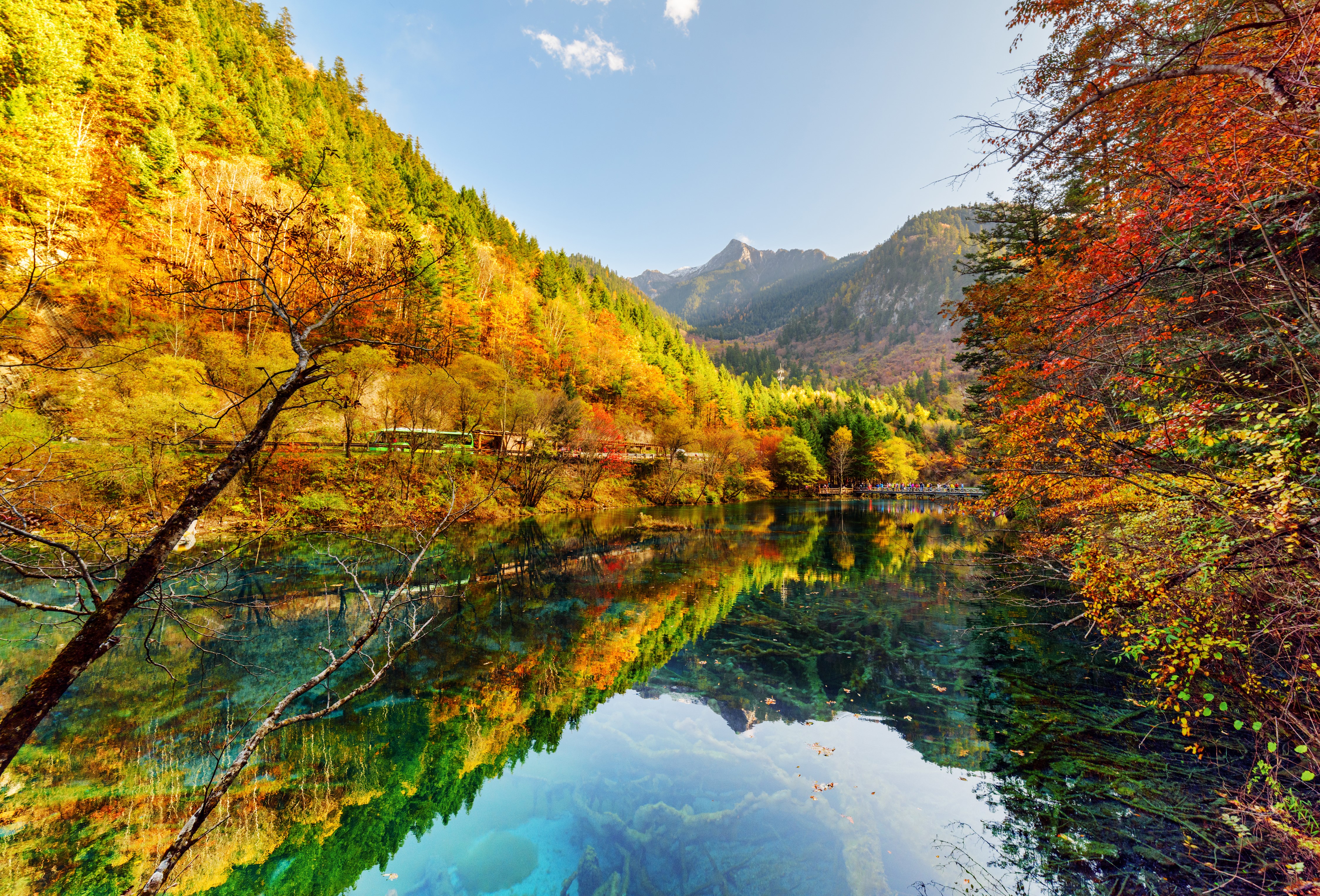 Autumn at Jiuzhaigou Park, China HD Wallpaper