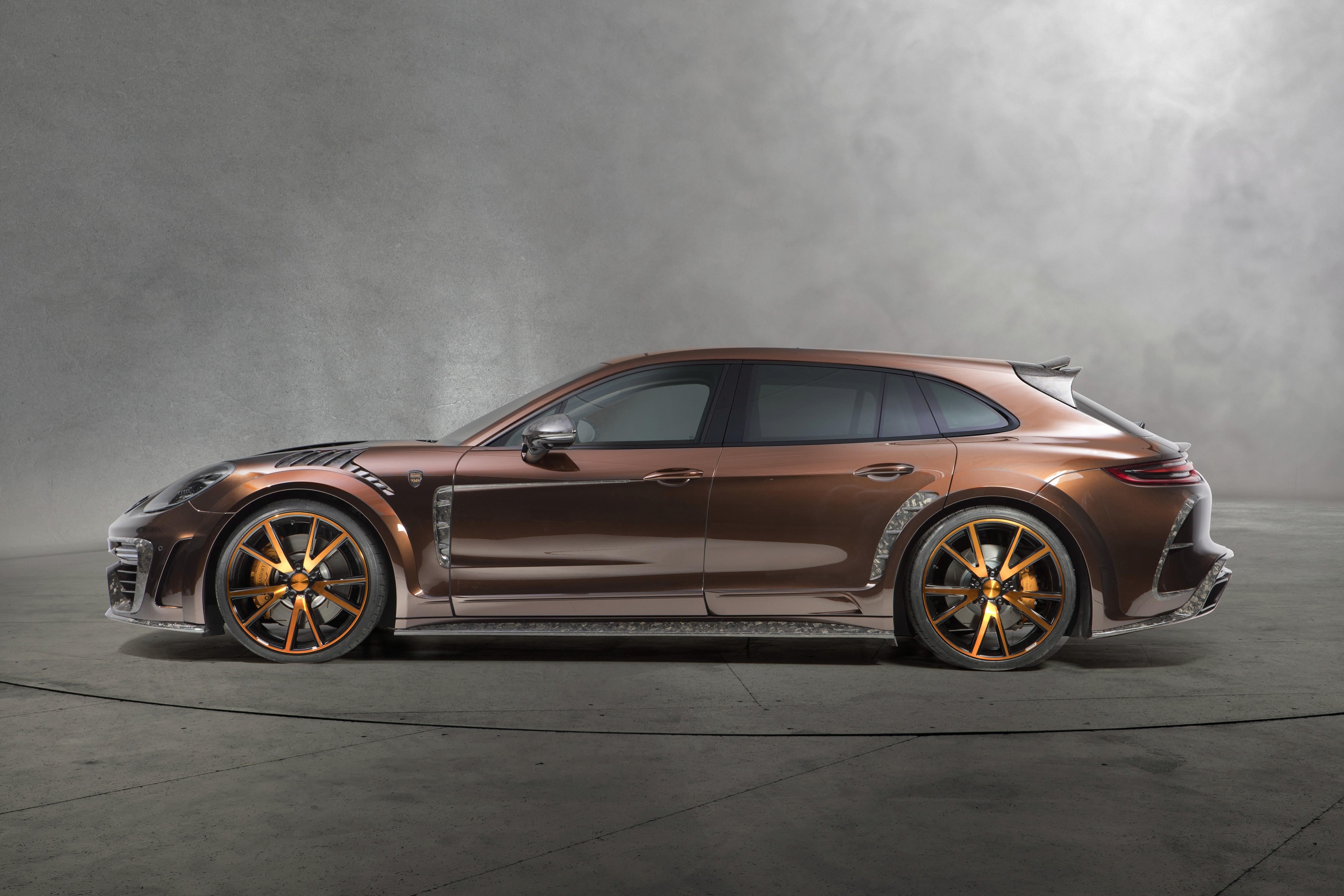 4K Porsche Panamera Sport Mansory Side View HD Wallpaper