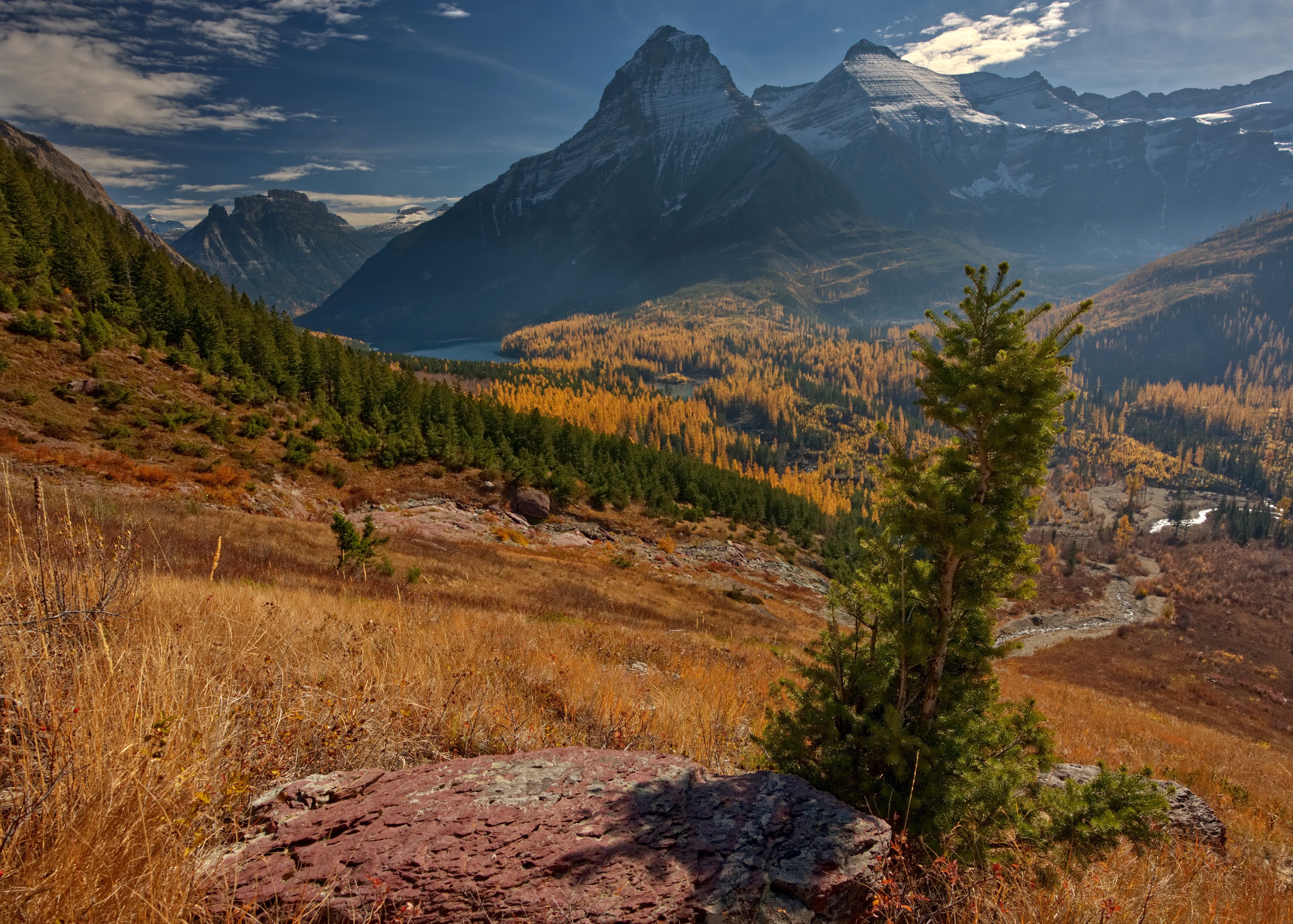 Autumn in Glacier National Park, USA HD Wallpaper
