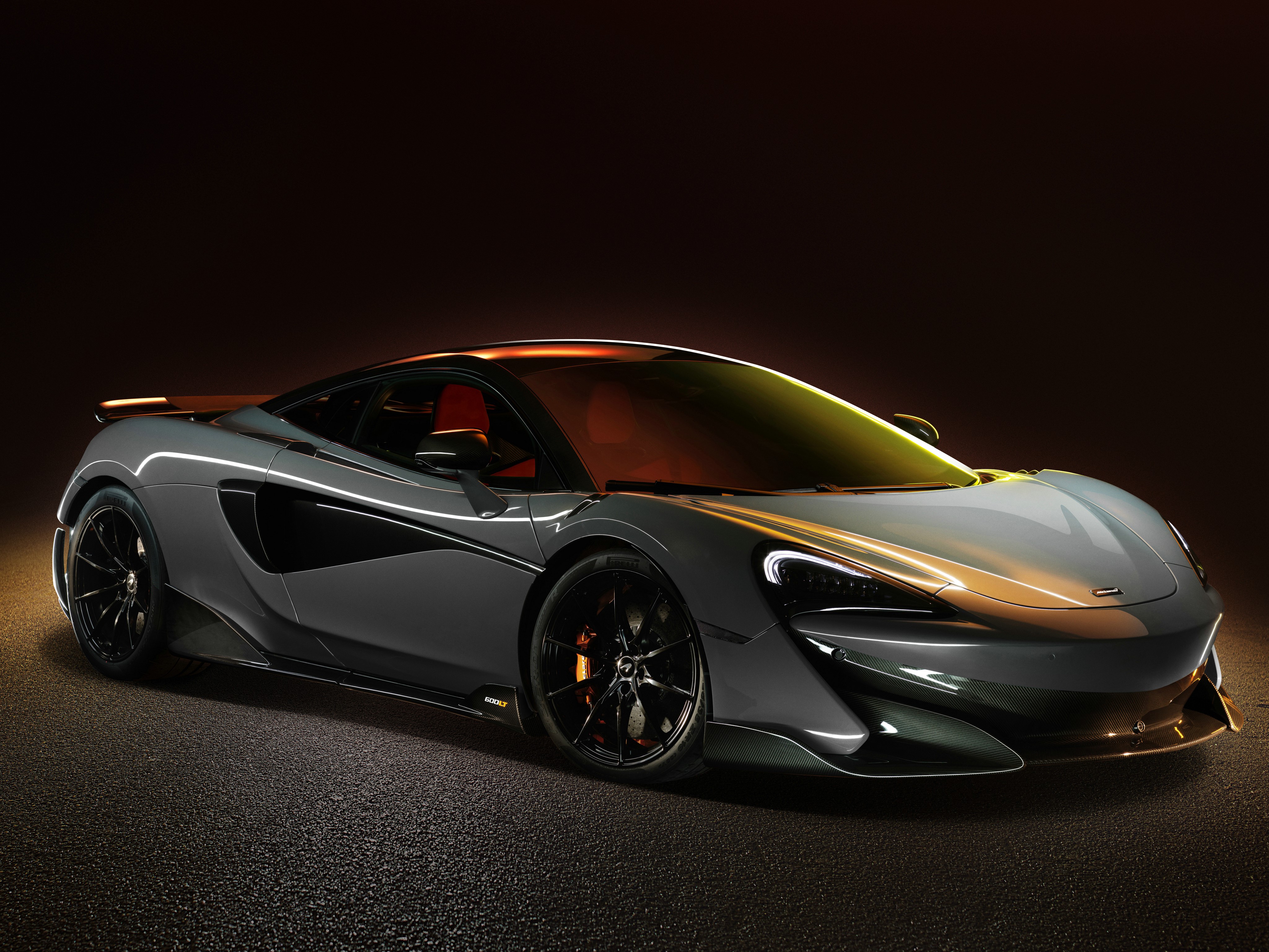 4K McLaren 600LT 2018 Metallic Grey HD Wallpaper