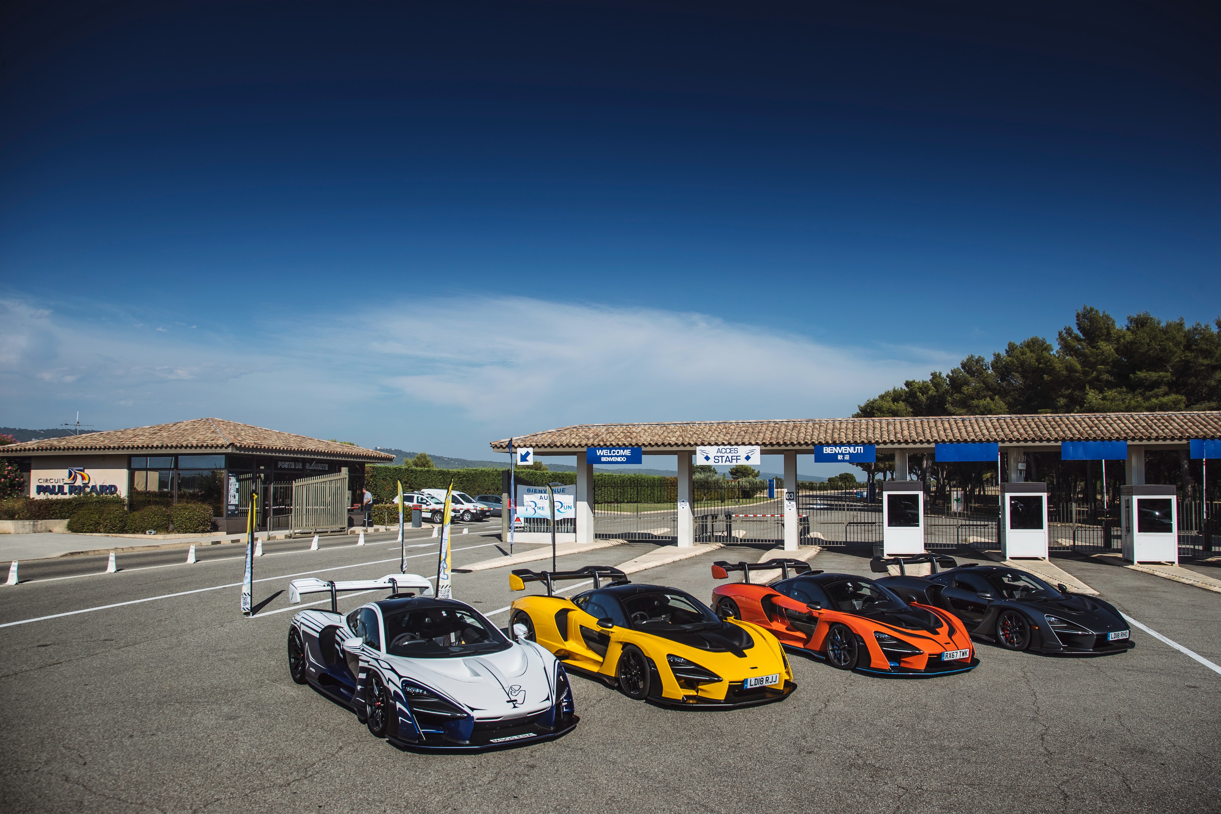 McLaren Senna cars at Circuit Paul Ricard HD Wallpaper