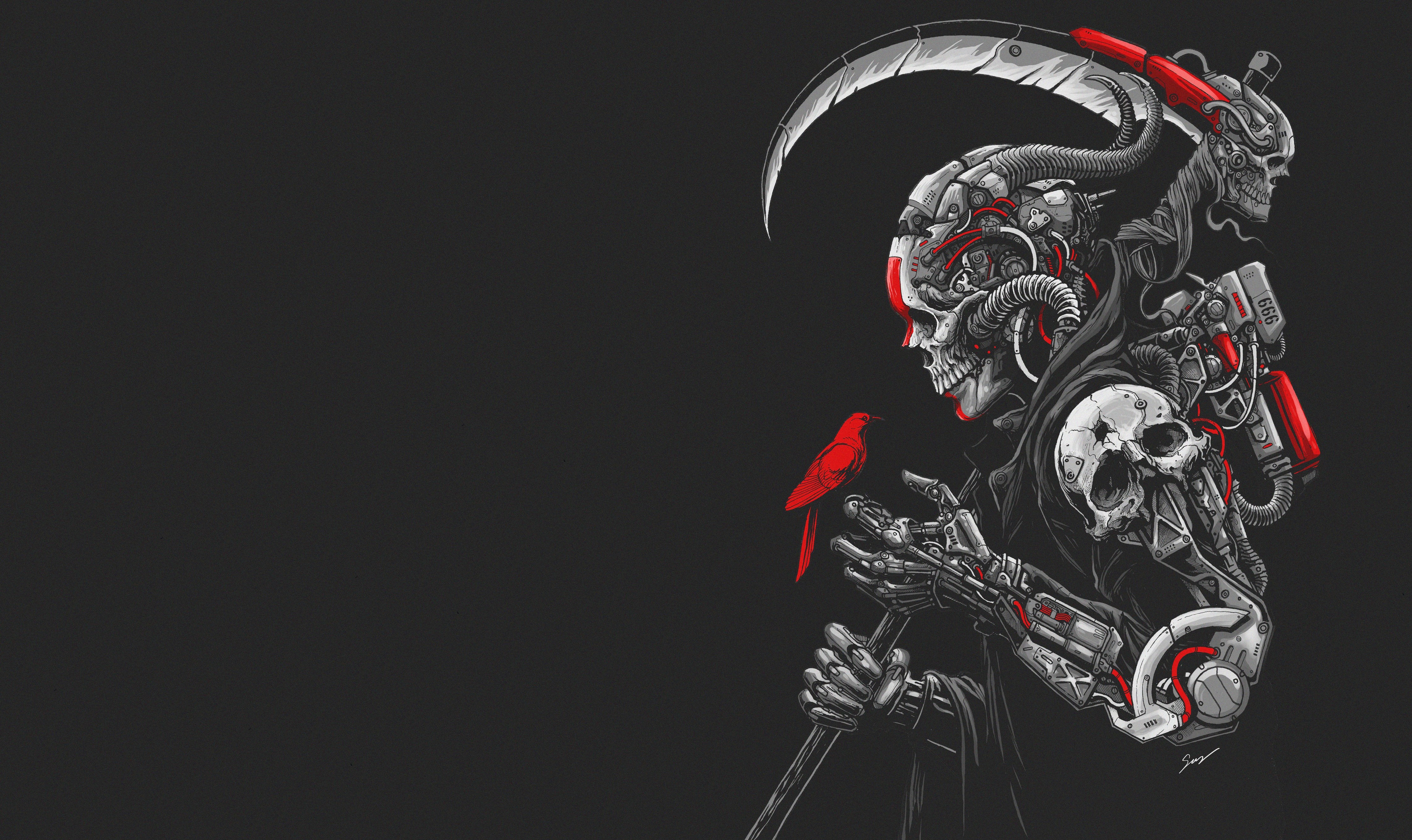 4K Death Machine by Sony Wicaksana HD Wallpaper