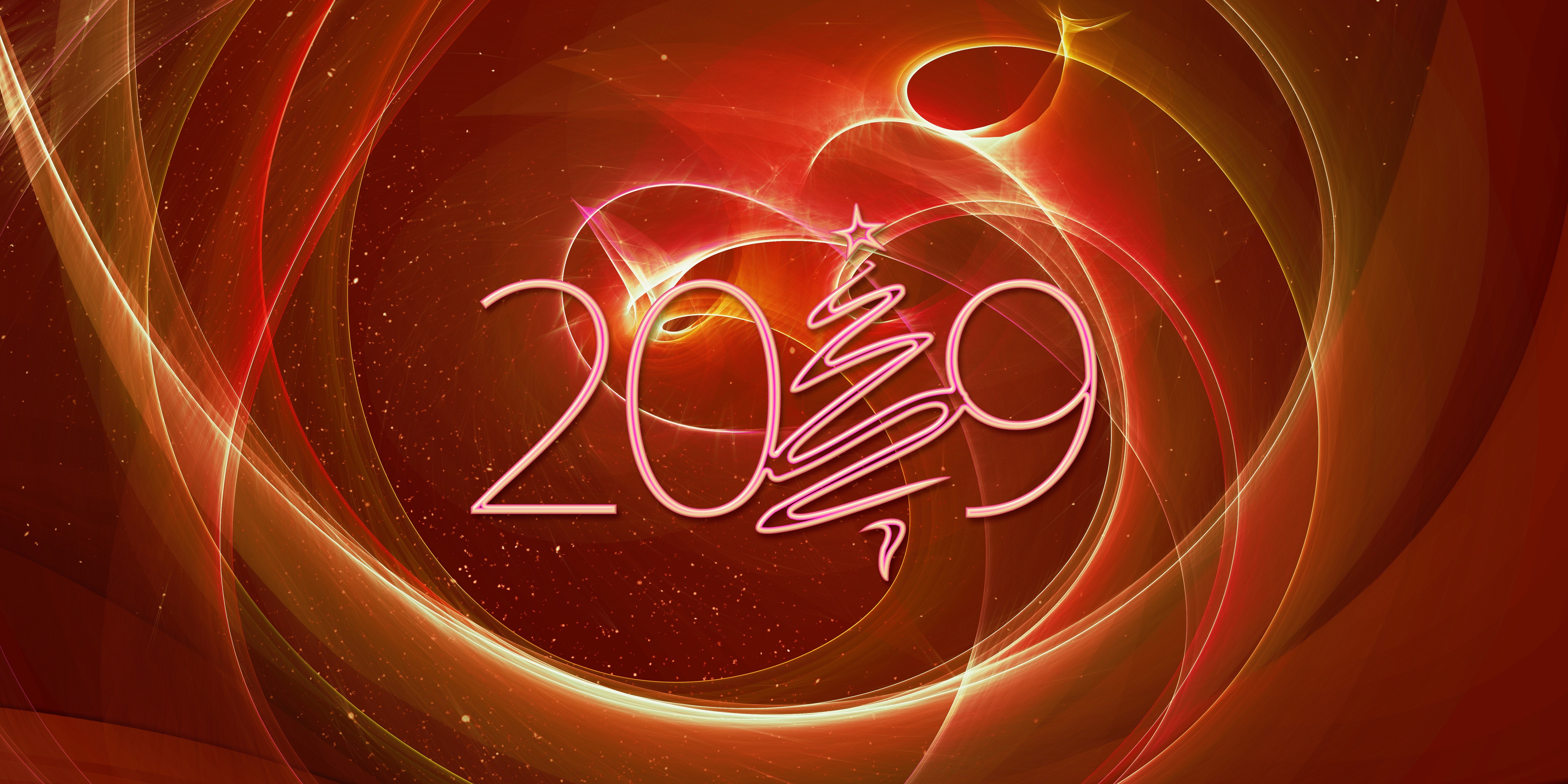 2019 Christmas abstract background HD Wallpaper
