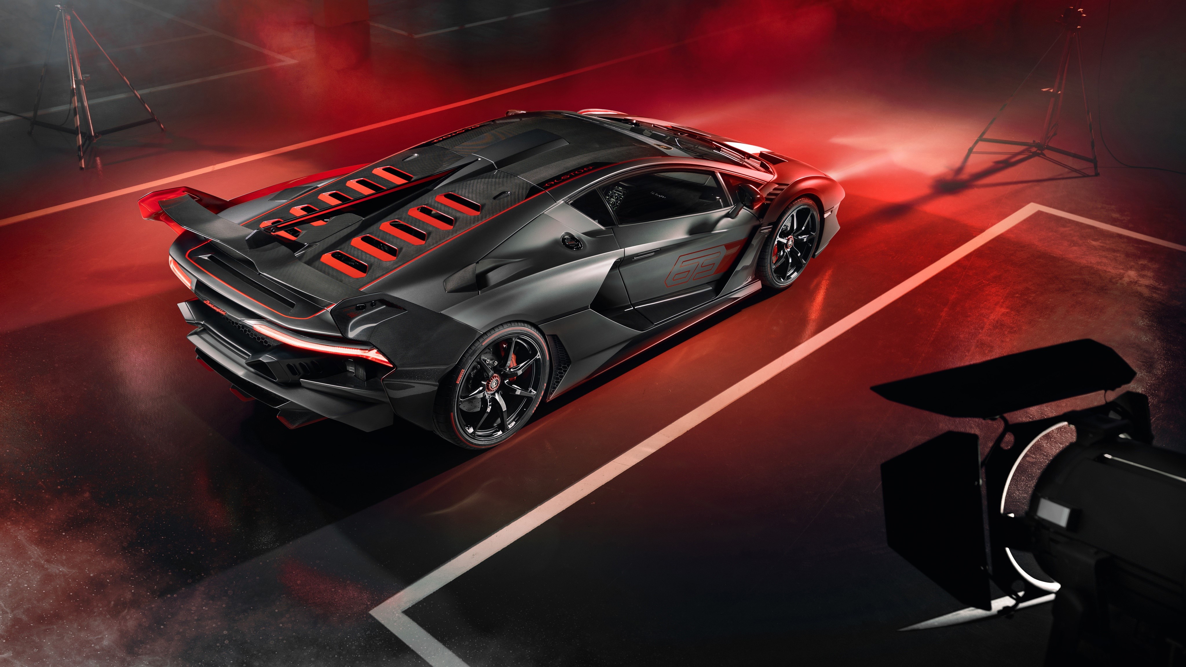 4K Lamborghini Aventador SC18 Alston Carbon Fiber HD Wallpaper