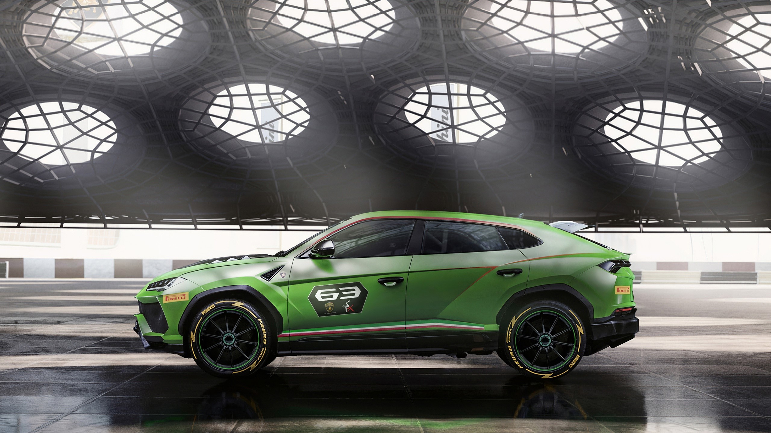 Green Lamborghini Urus ST-X 2019 HD Wallpaper