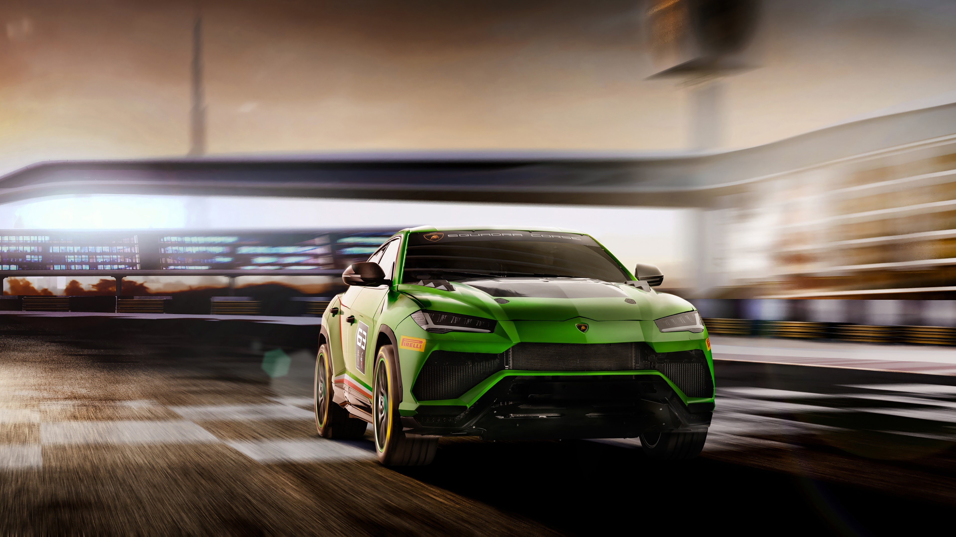 4K Lamborghini Urus ST-X 2019 Green HD Wallpaper
