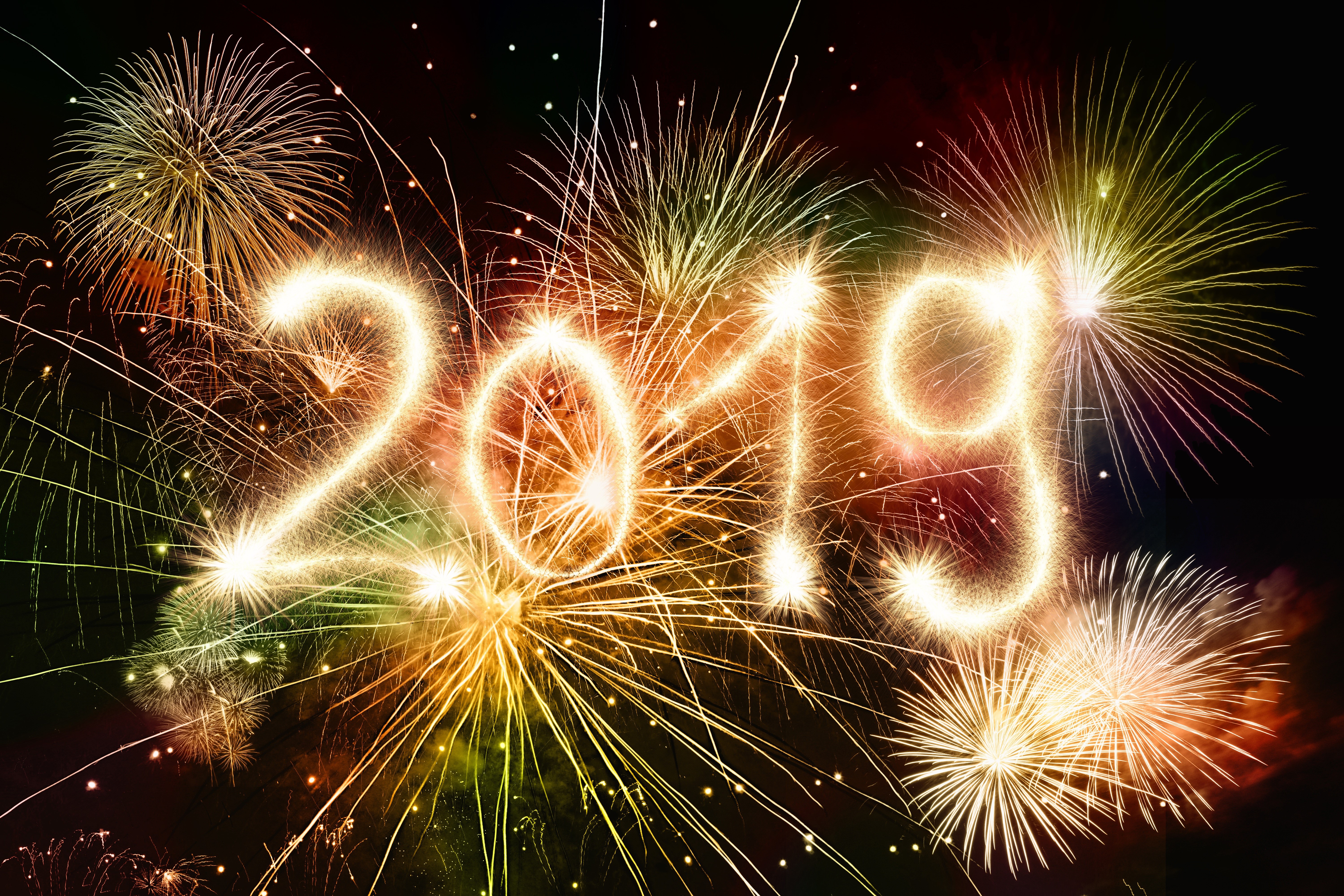 2019 Fireworks Display HD Wallpaper