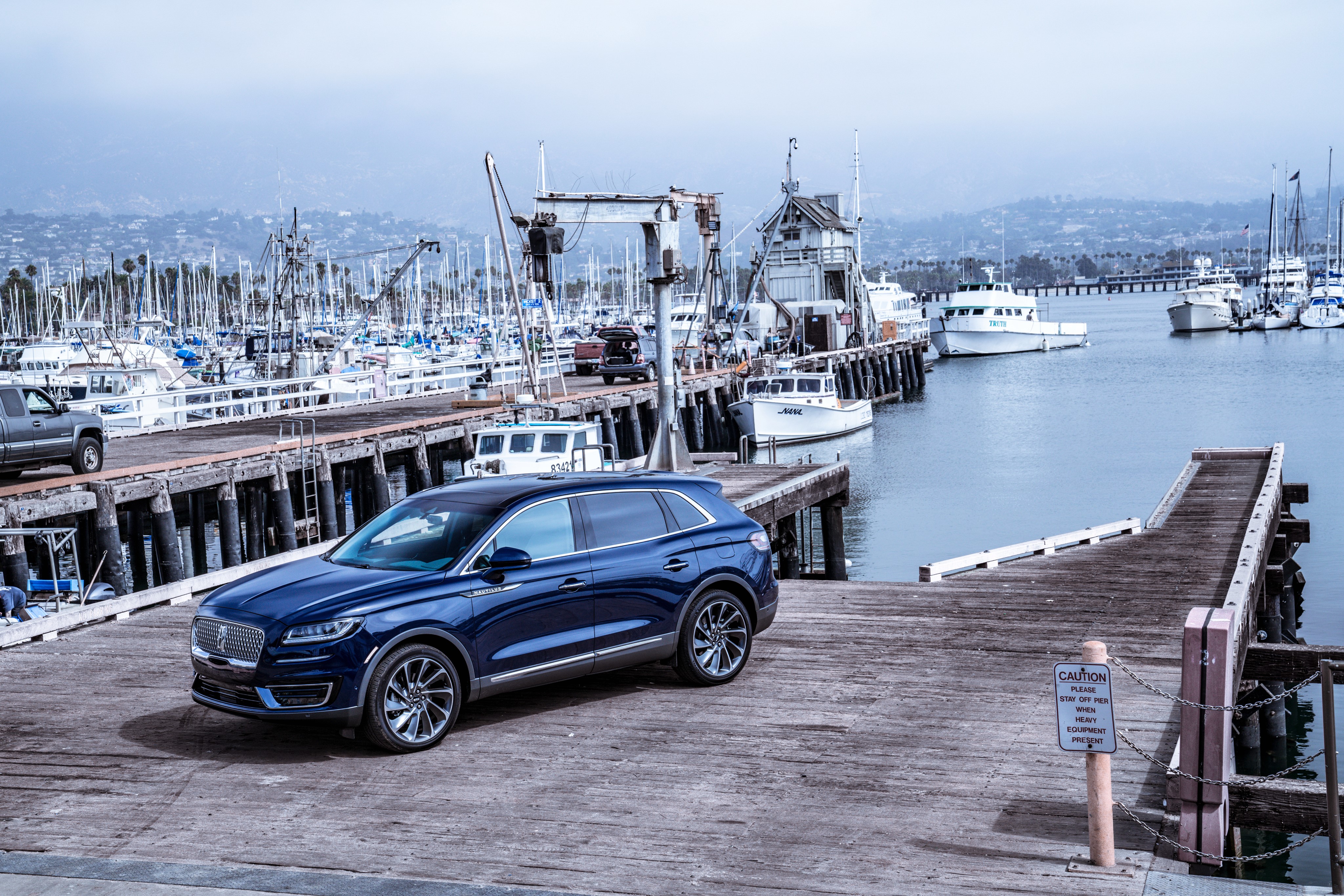 2019 Lincoln Nautilus in a Marina HD Wallpaper
