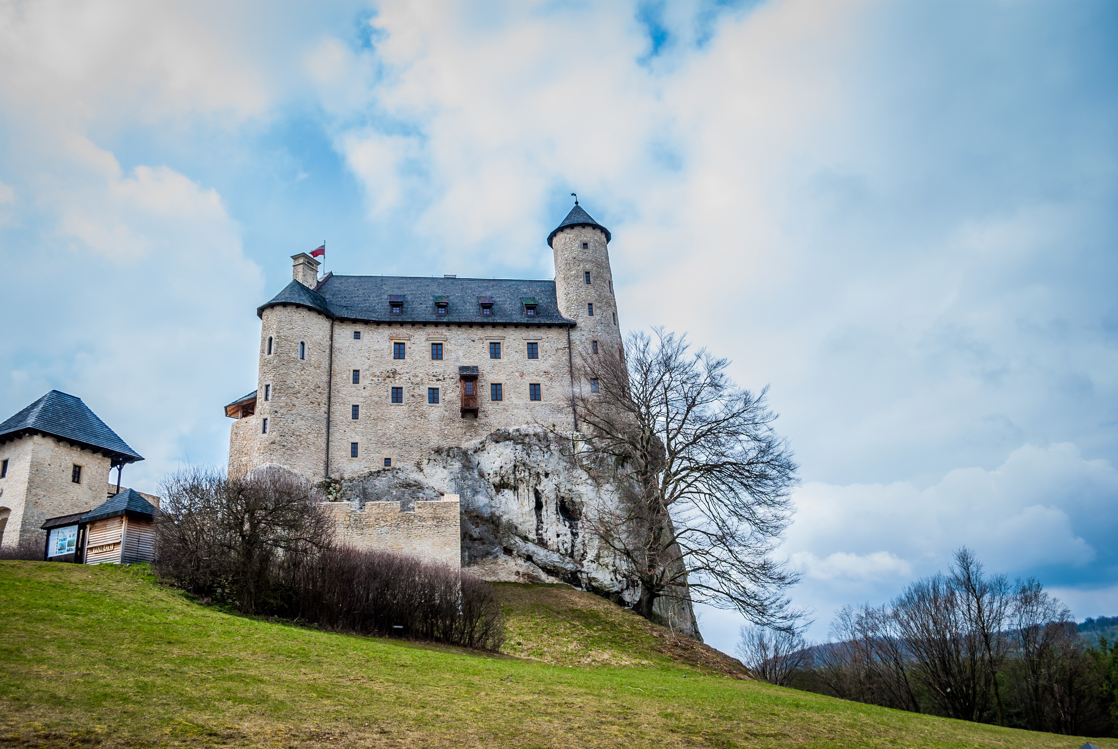 Bobolice Castle on a Hill in Poland HD Wallpaper