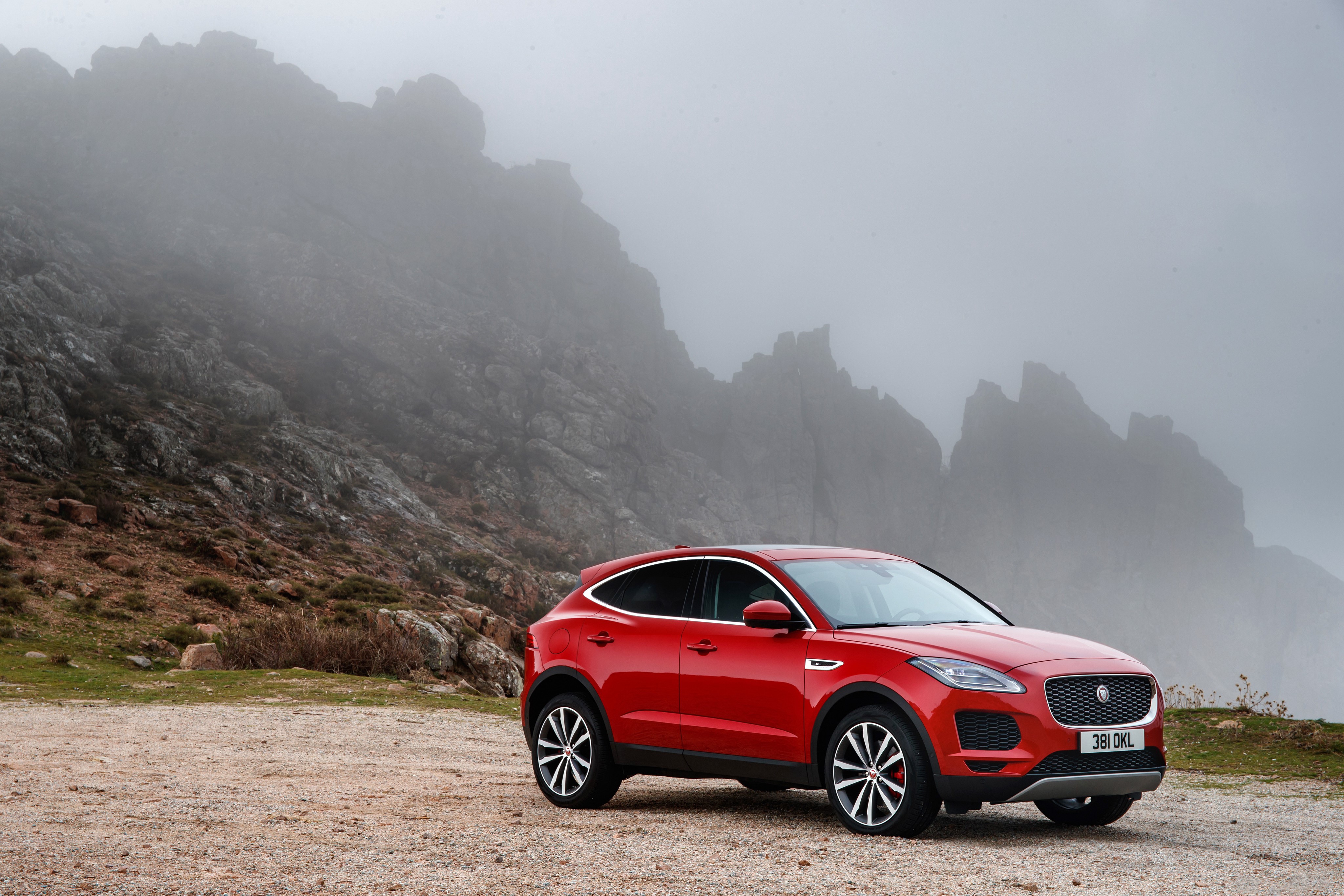 Red Jaguar E-Pace D240 AWD HD Wallpaper