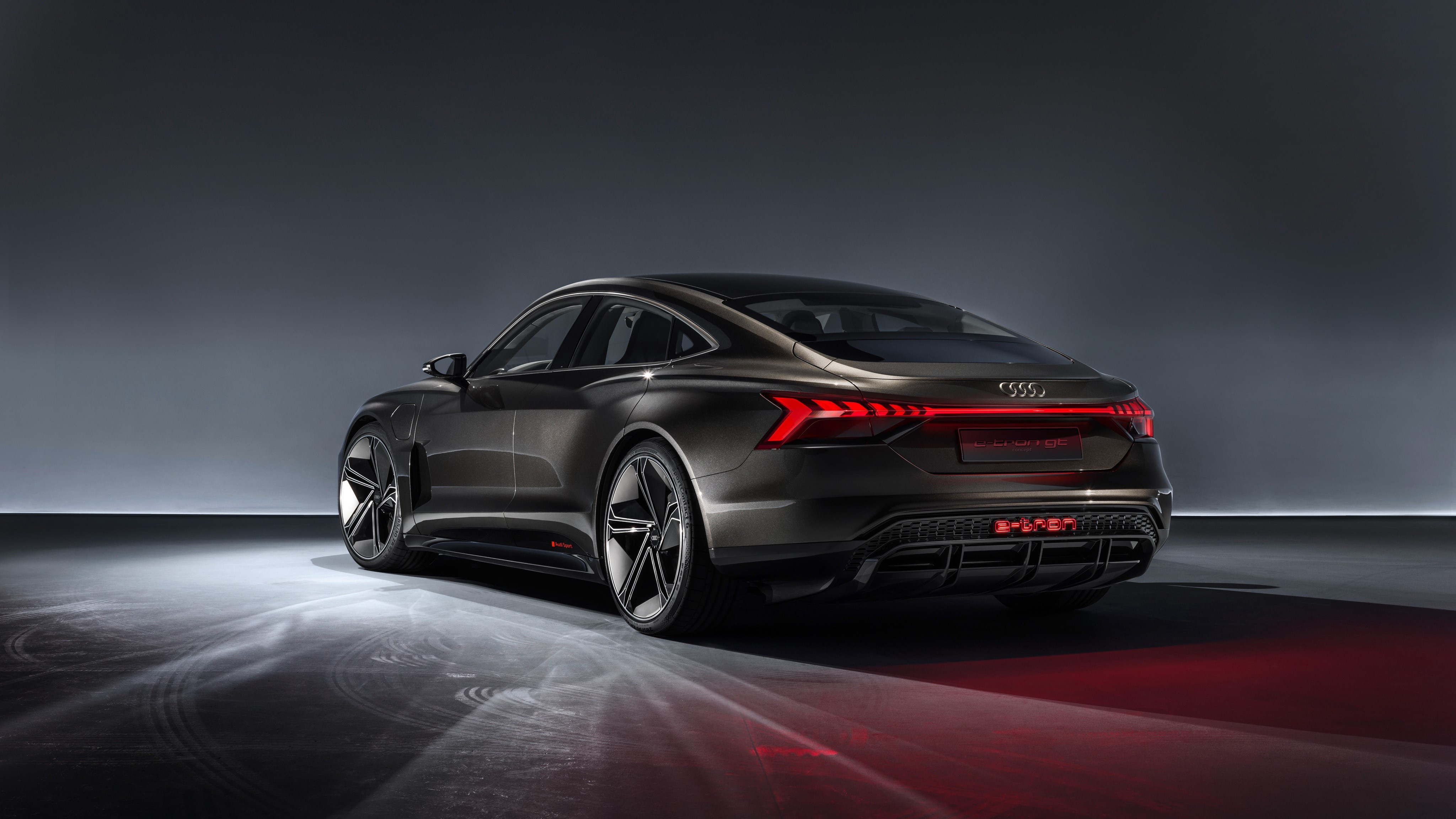 Audi E-Tron GT Concept car rear view HD Wallpaper