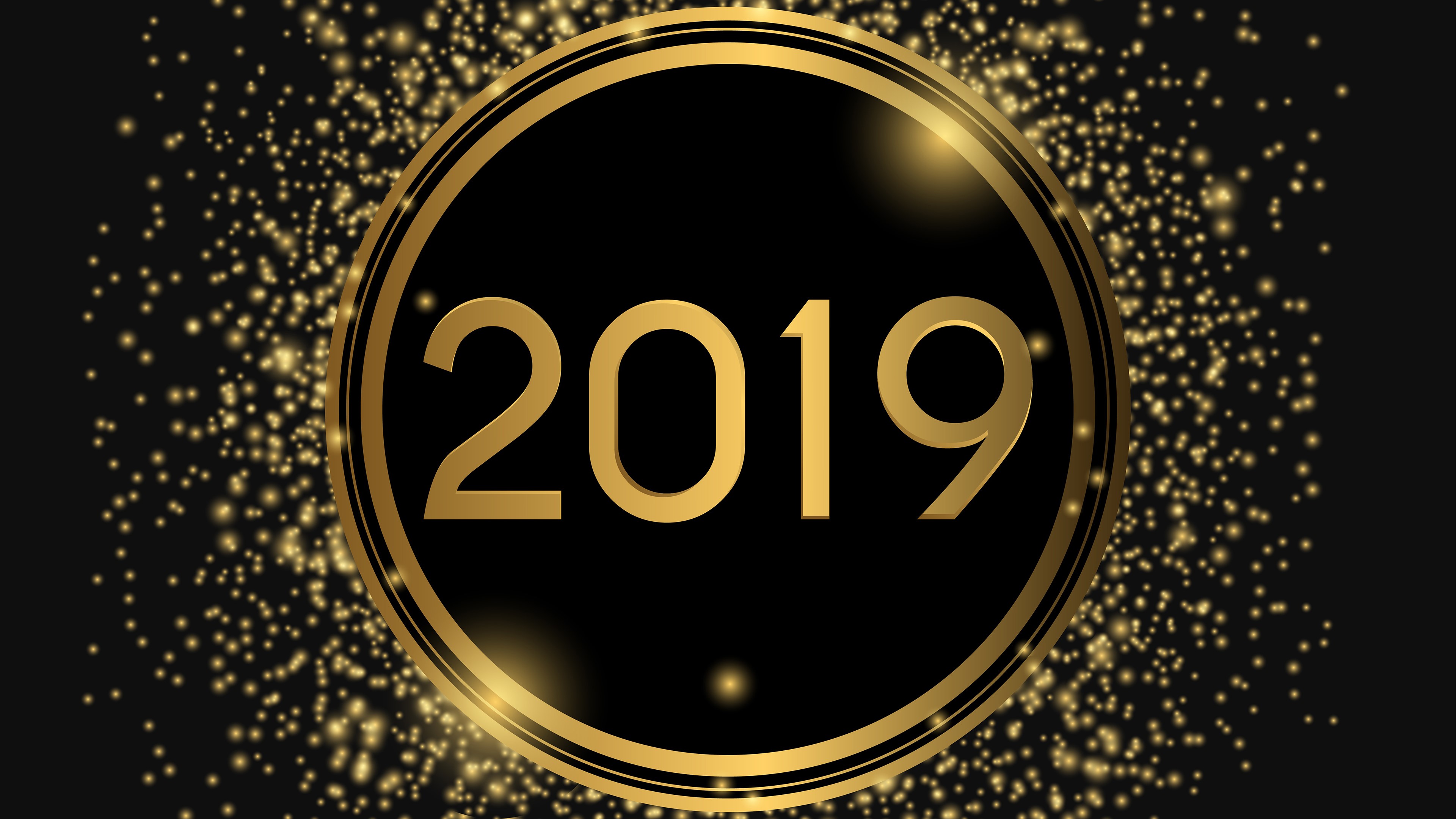 2019 New Year's Eve Celebration HD Wallpaper