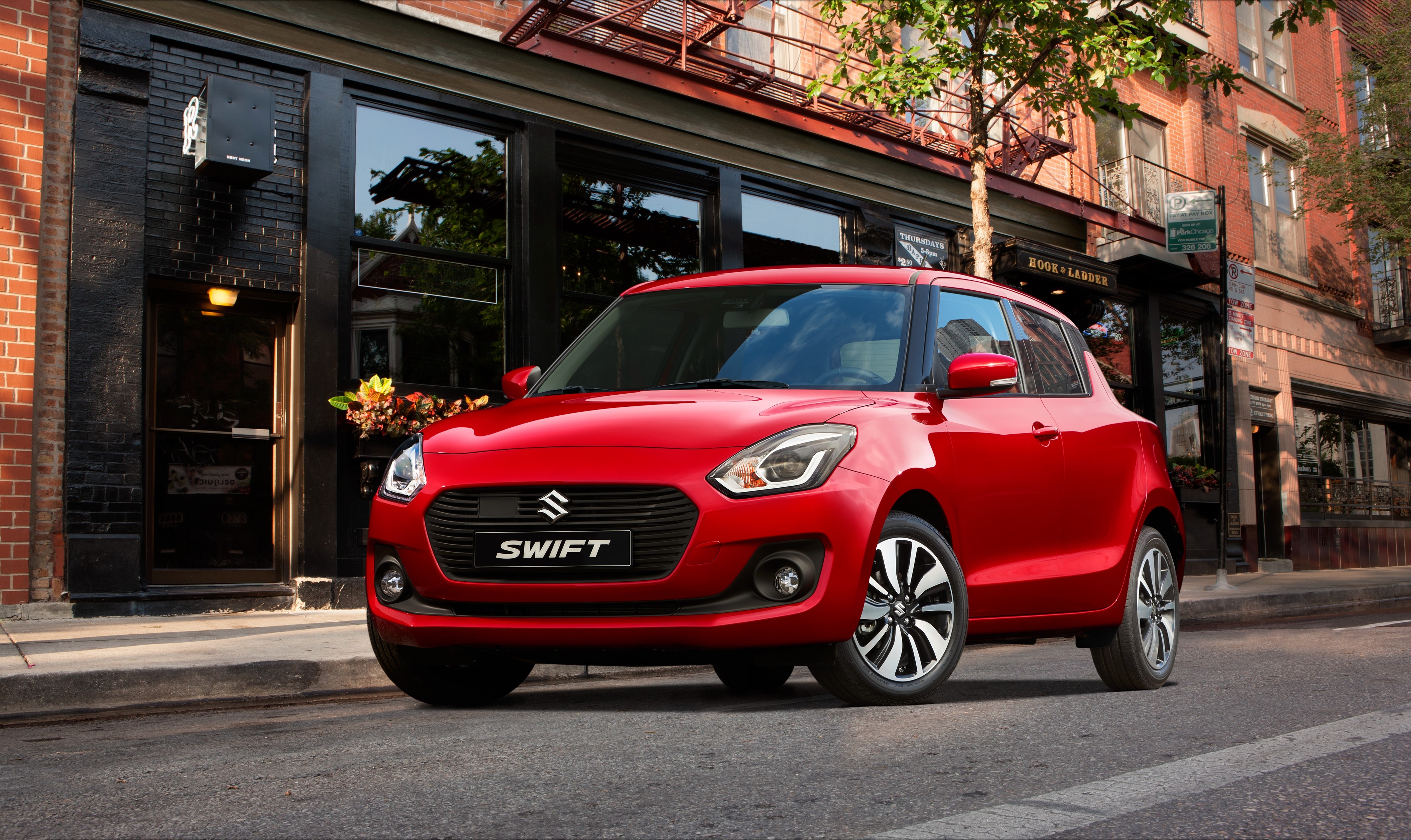 Red Suzuki Swift 2017 Metallic HD Wallpaper