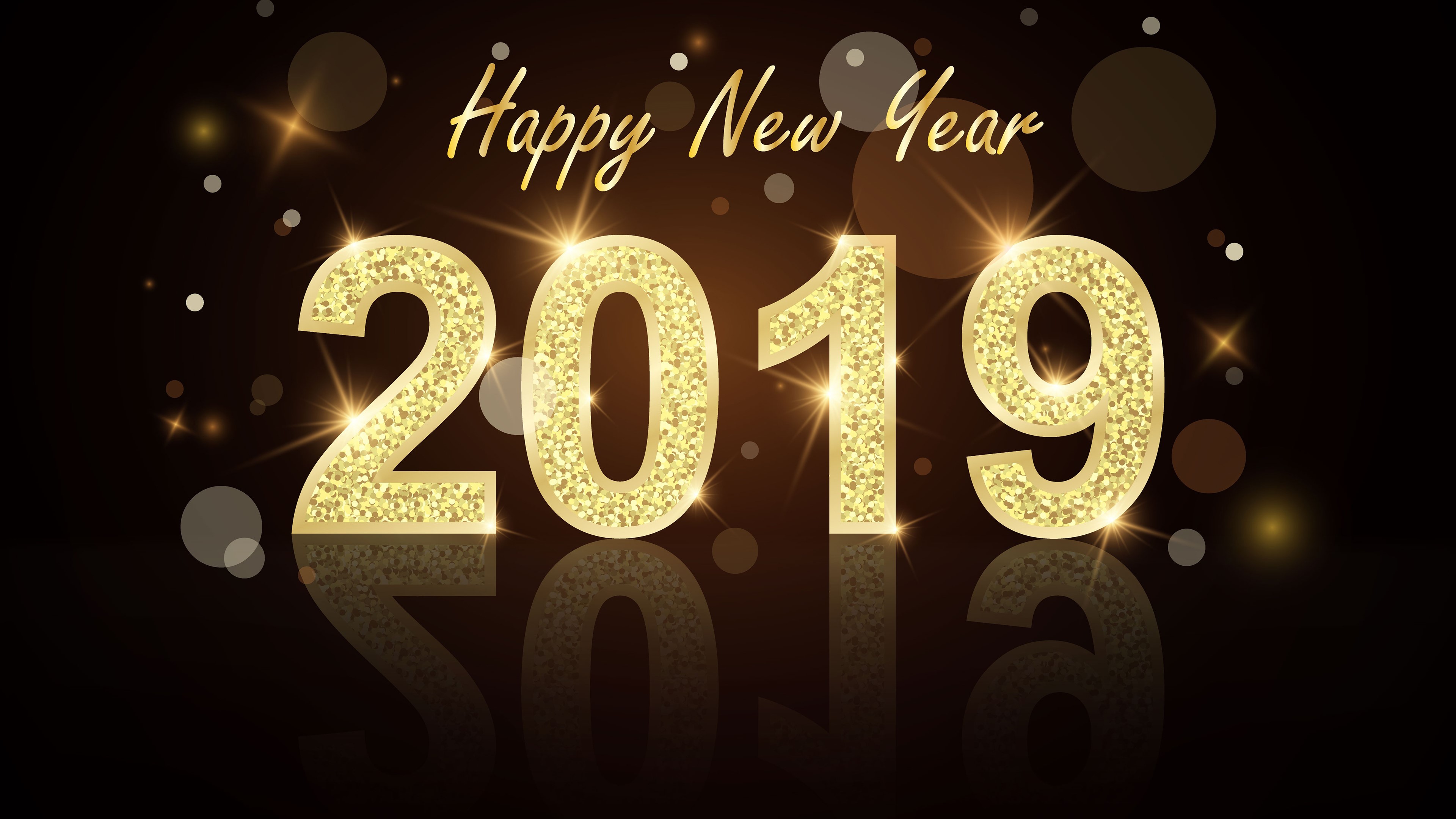 Happy New Year 2019 HD Wallpaper