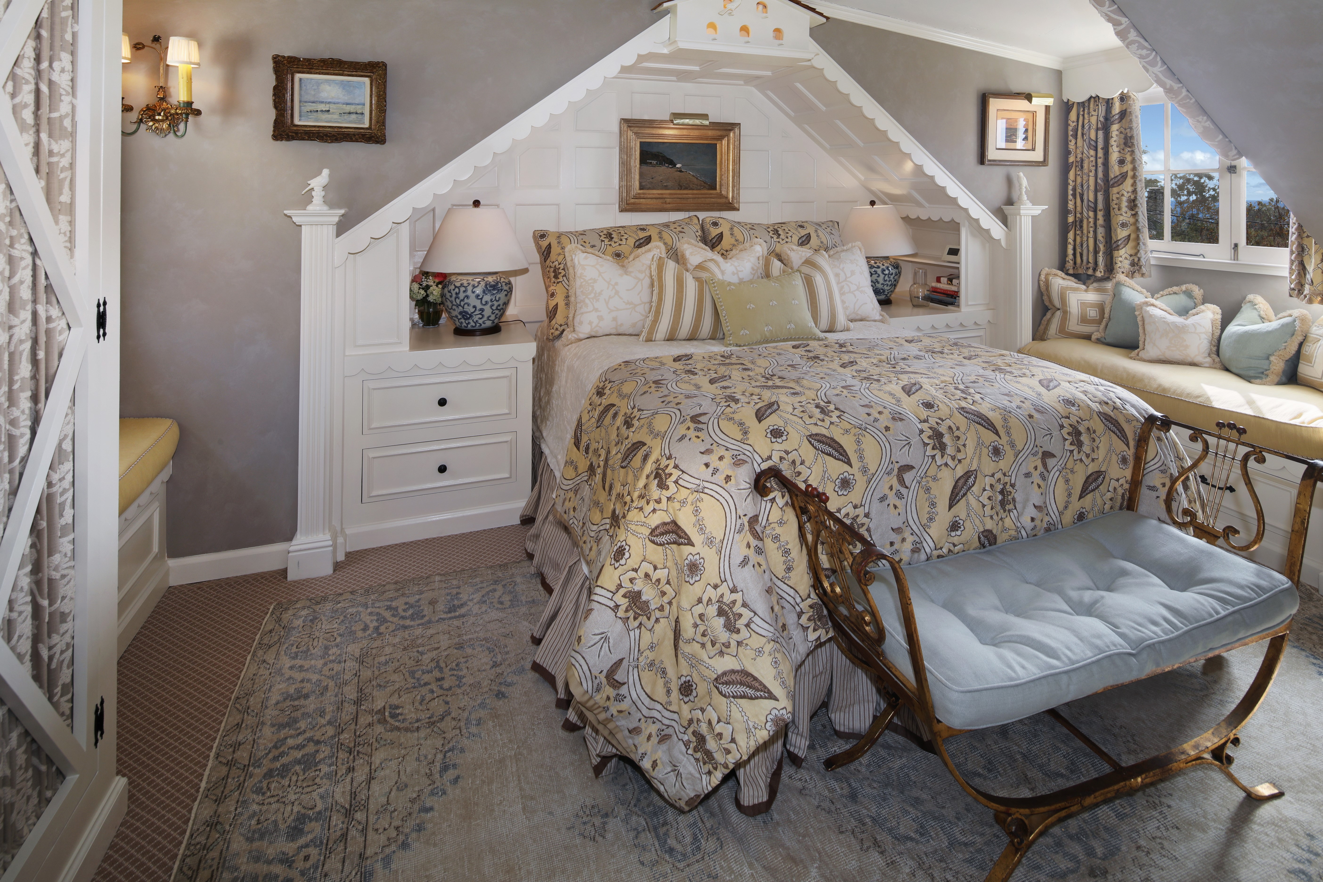 Bedroom Interior Design with Bed HD Wallpaper