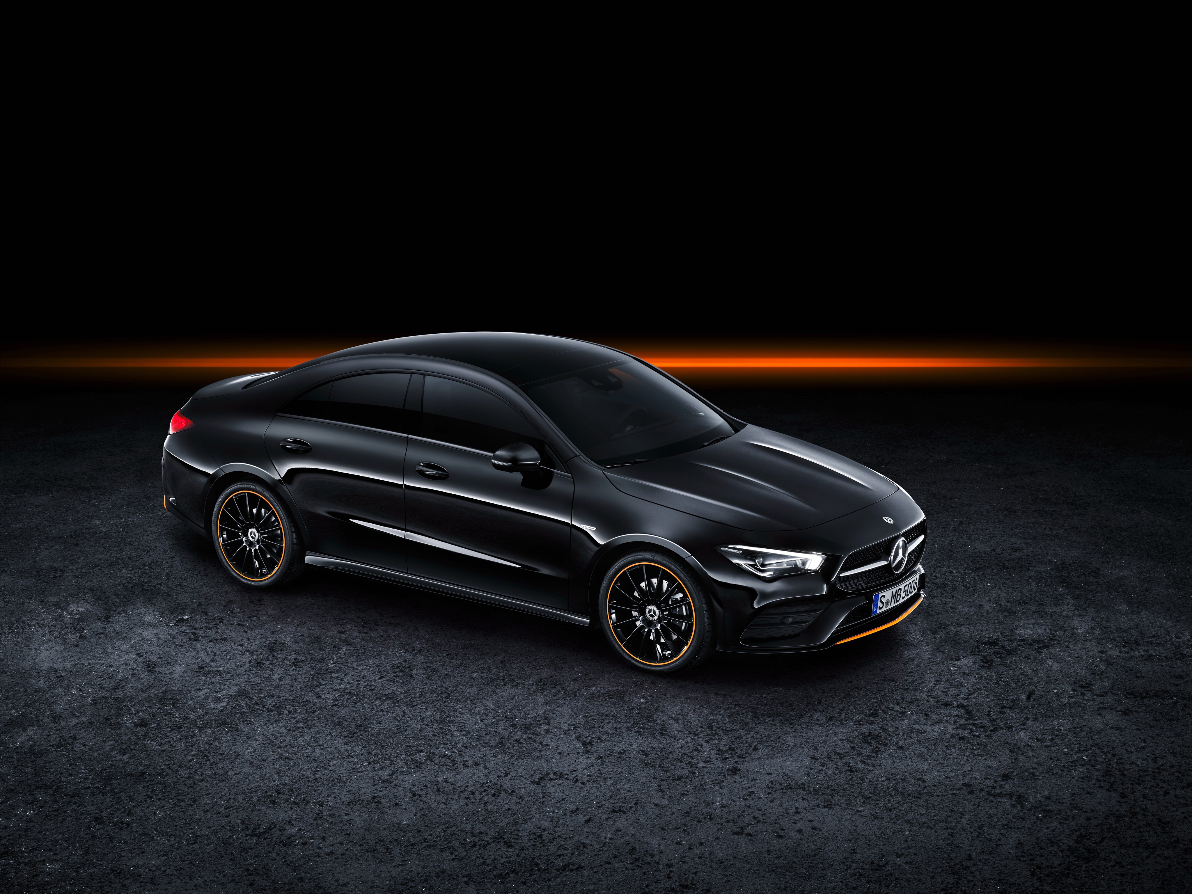 4K 2019 Mercedes-Benz CLA 250 AMG Line Edition Orange Art HD Wallpaper