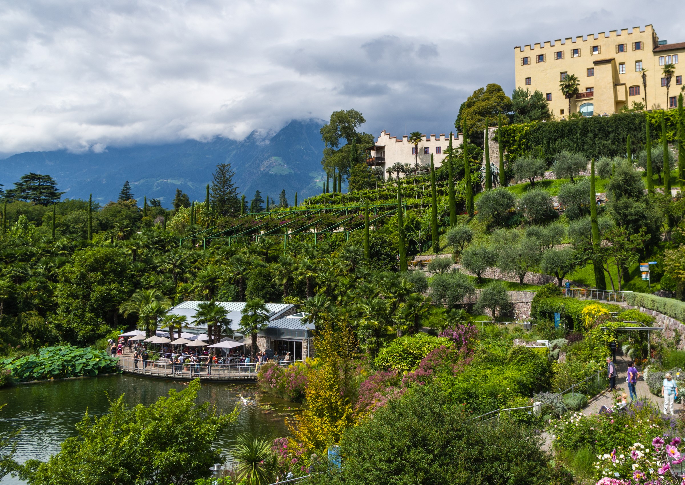 Trauttmansdorff Castle Gardens in Merano, Italy HD Wallpaper