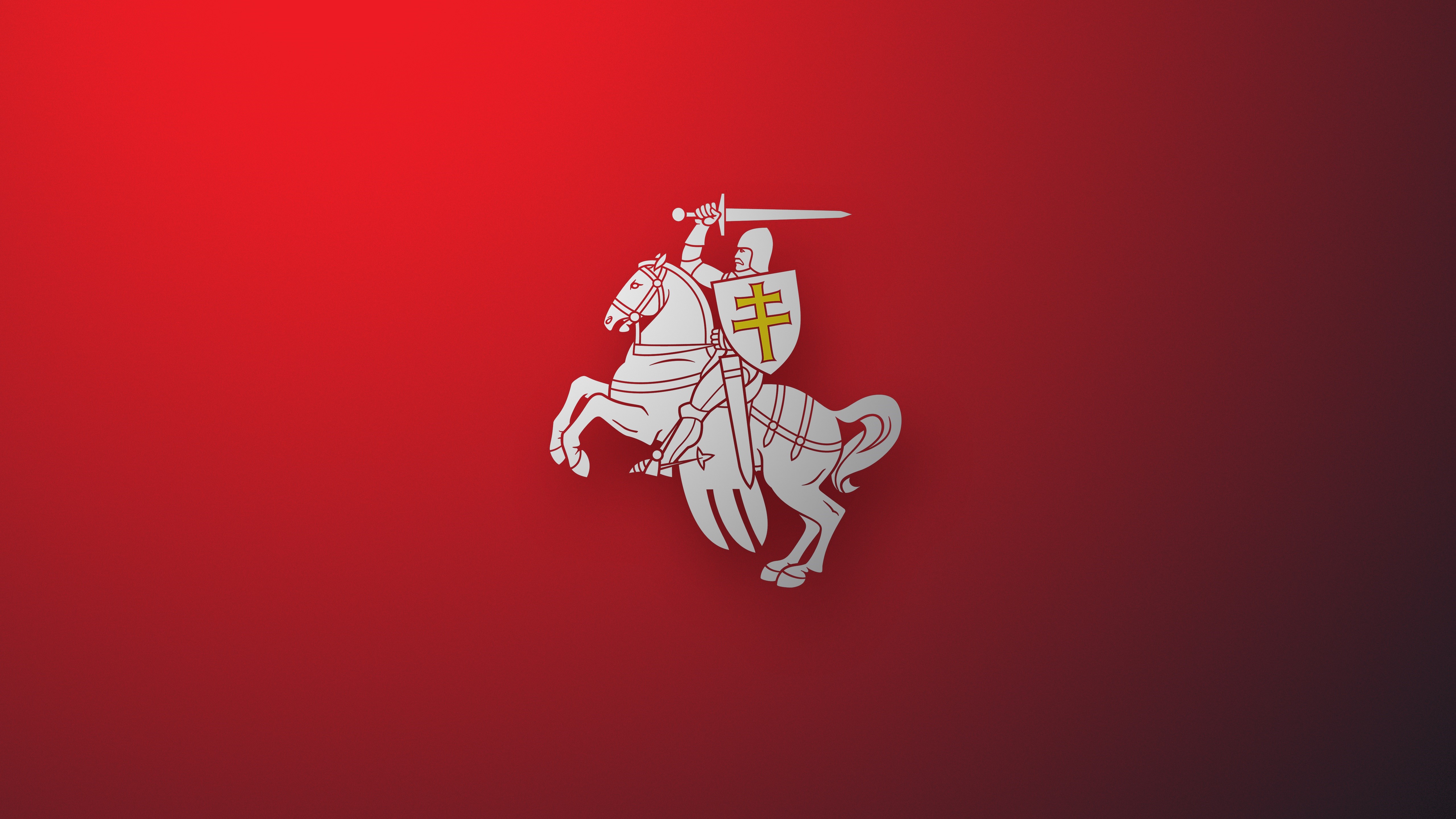 Knight on horseback, coat of arms of Belarus HD Wallpaper