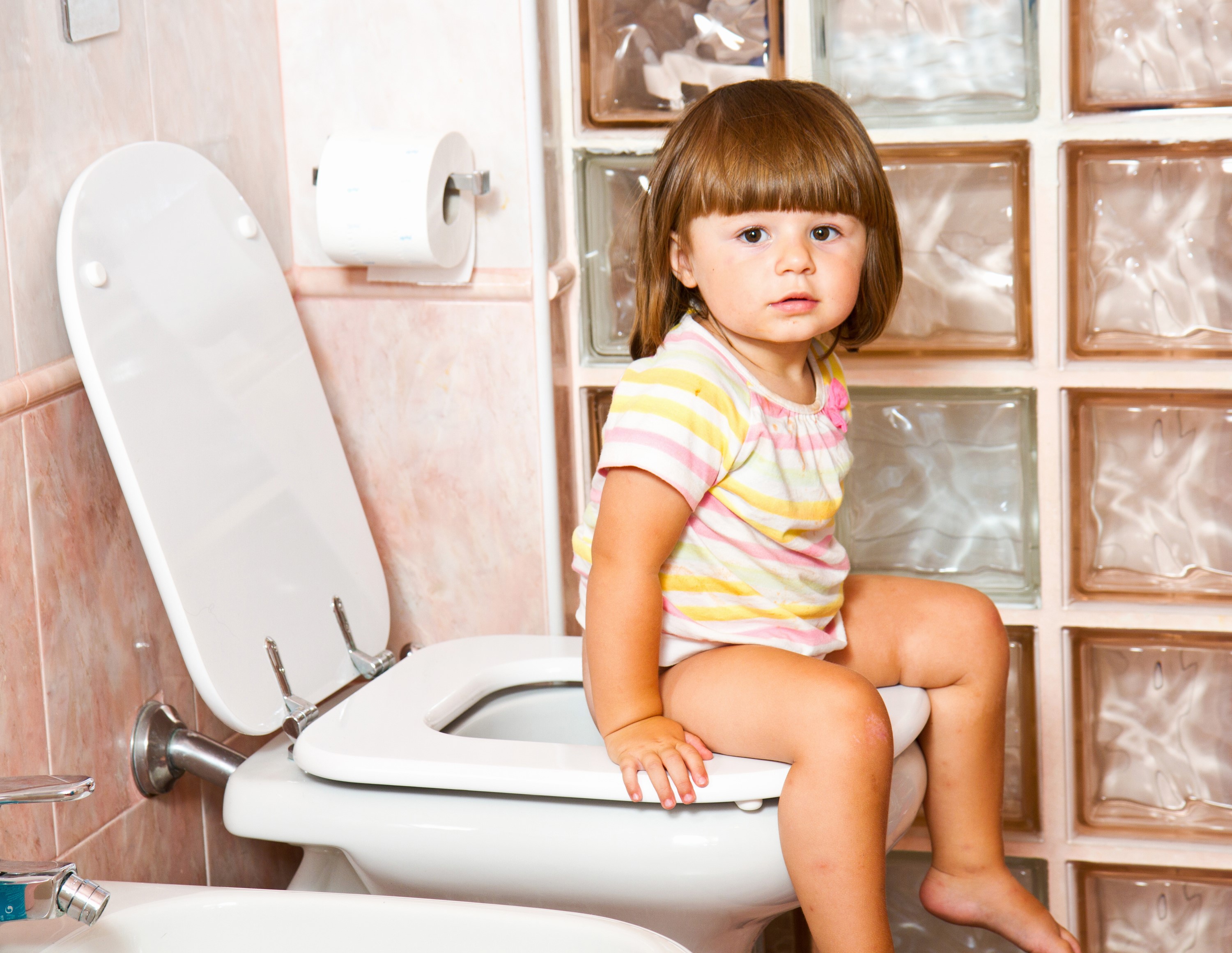 Toilet Little girls Sitting HD Wallpaper