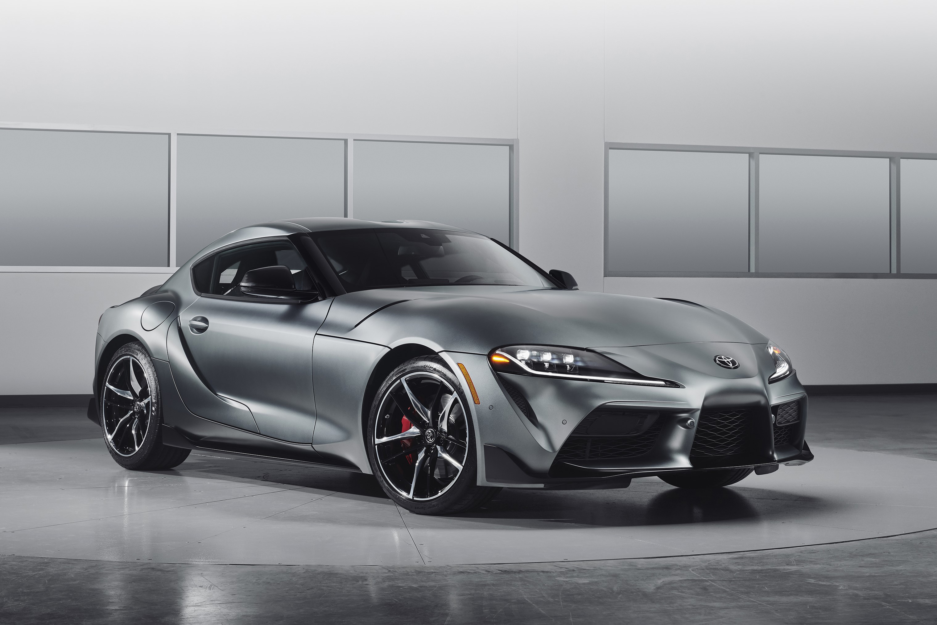 2020 Toyota GR Supra in grey HD Wallpaper