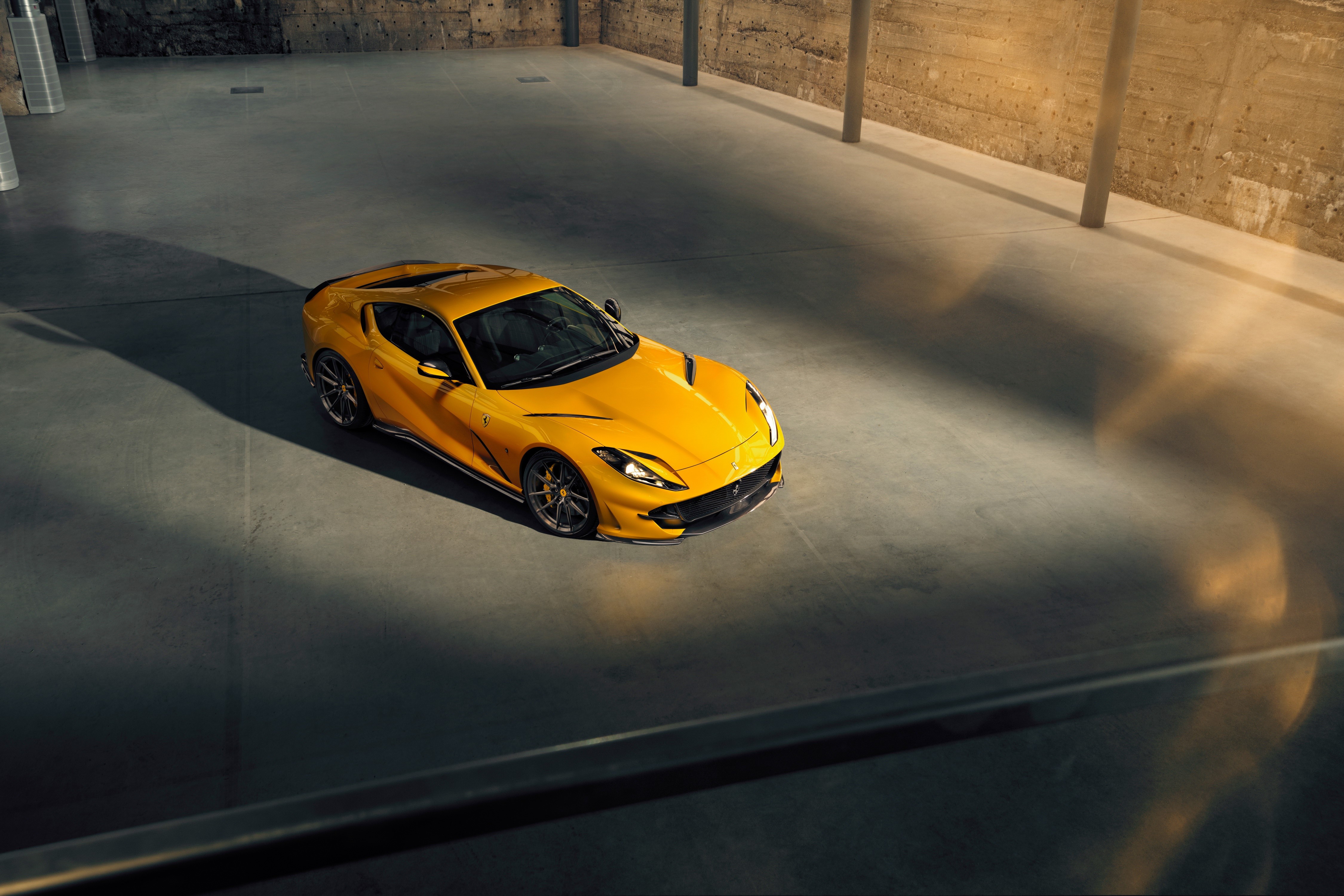 Yellow Ferrari Superfast 812 by Novitec HD Wallpaper