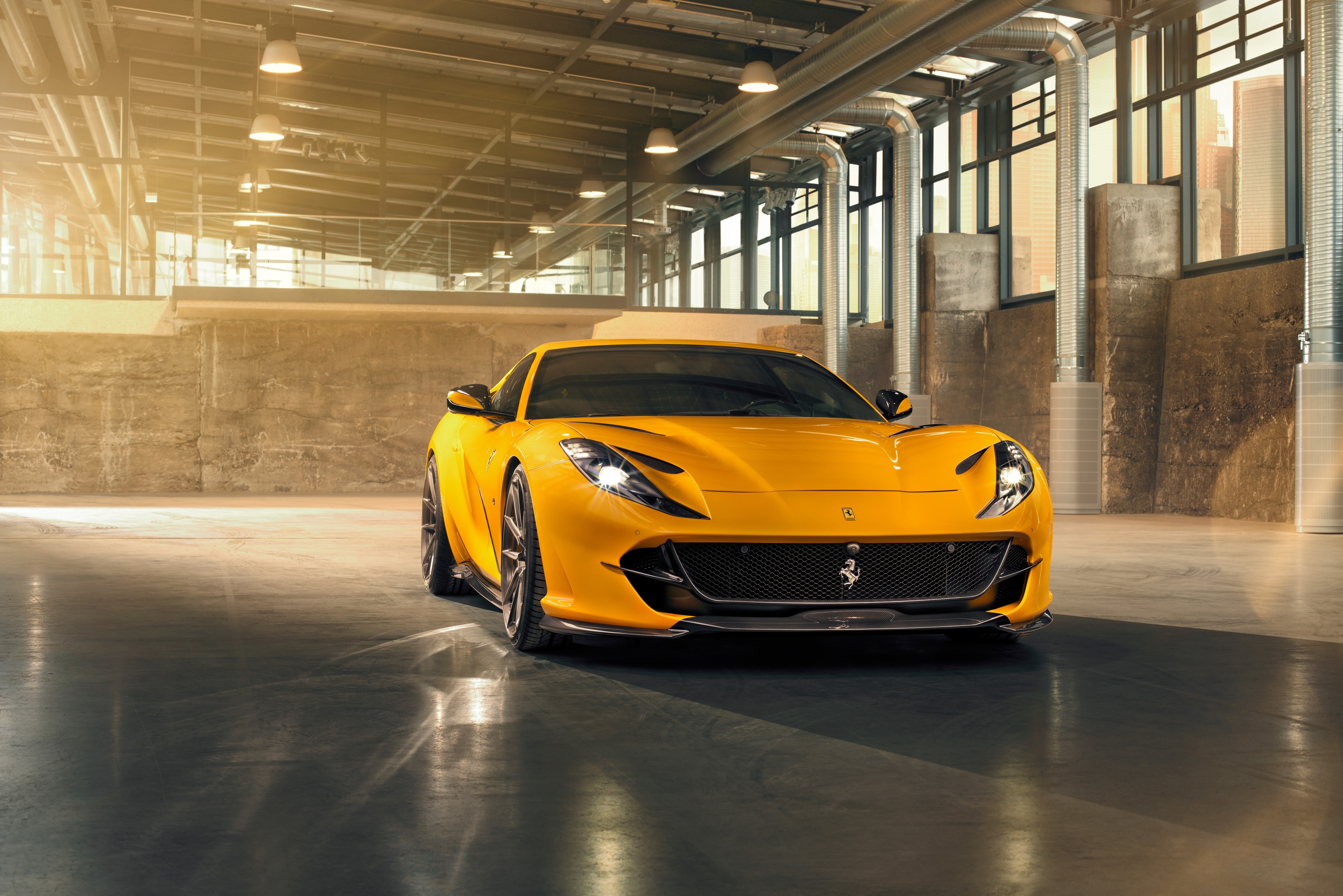 Yellow Ferrari 812 Superfast by Novitec HD Wallpaper