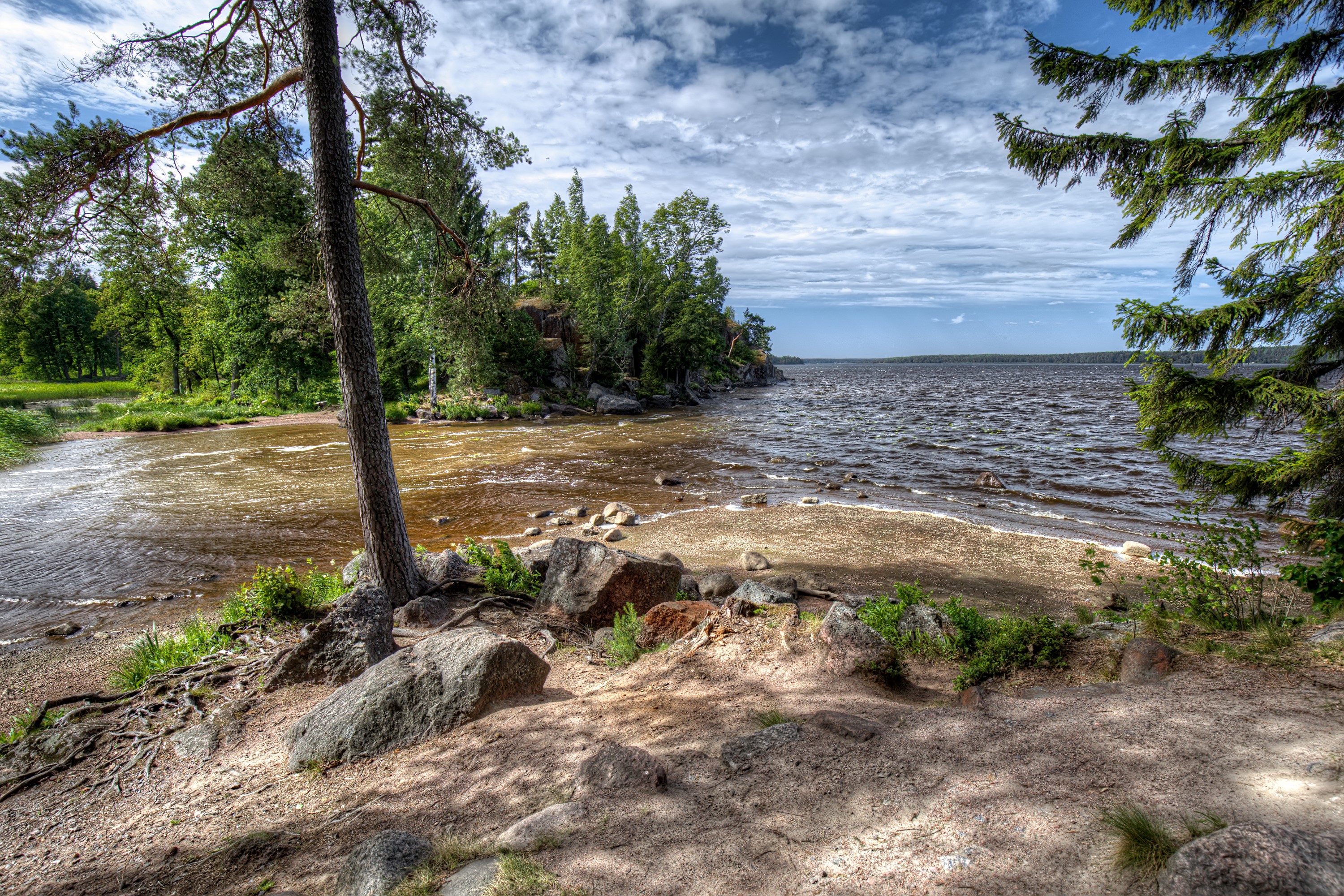 Park Monrepos Vyborg, Russia HD Wallpaper