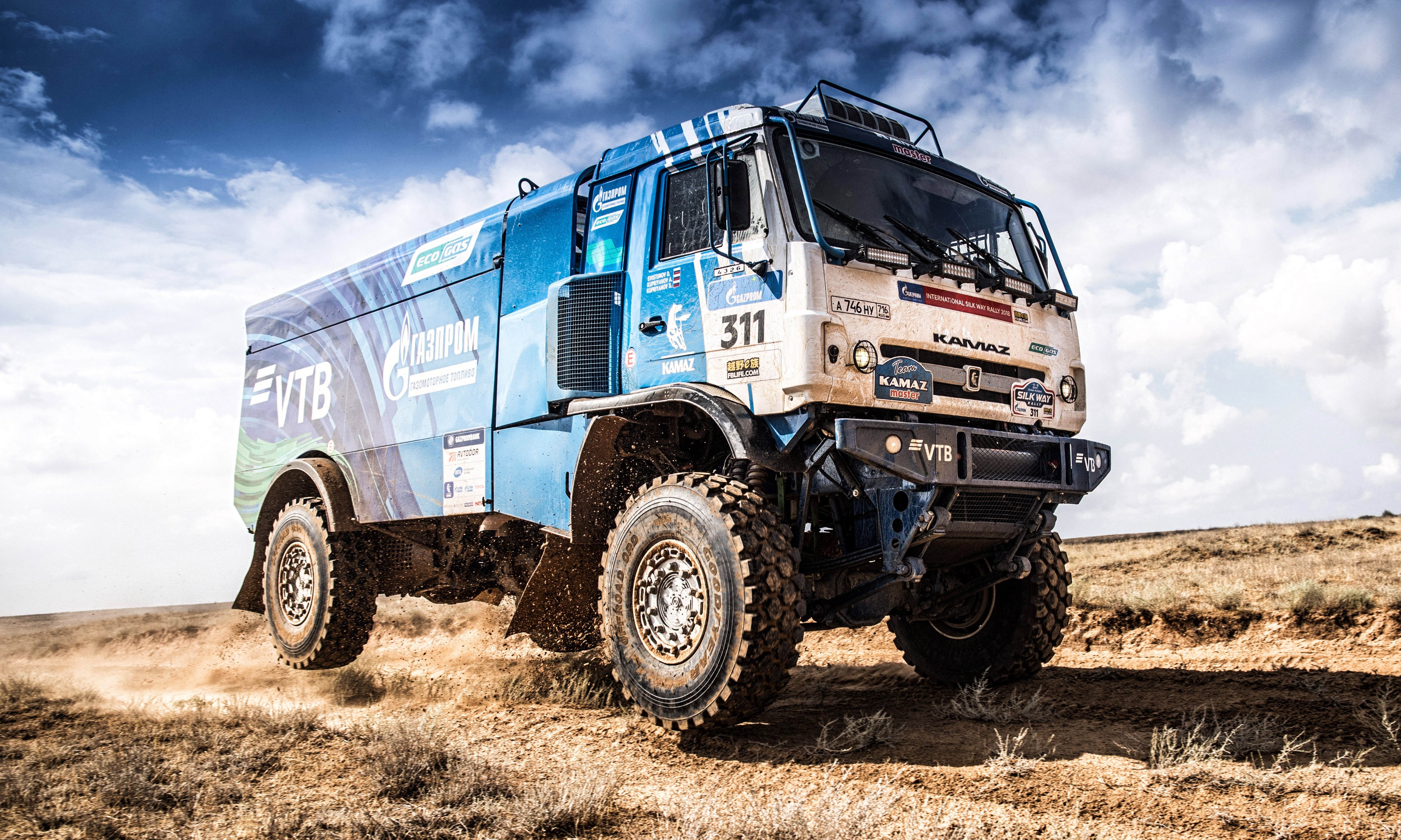 KAMAZ Silk Way Master 311 Rally Truck HD Wallpaper