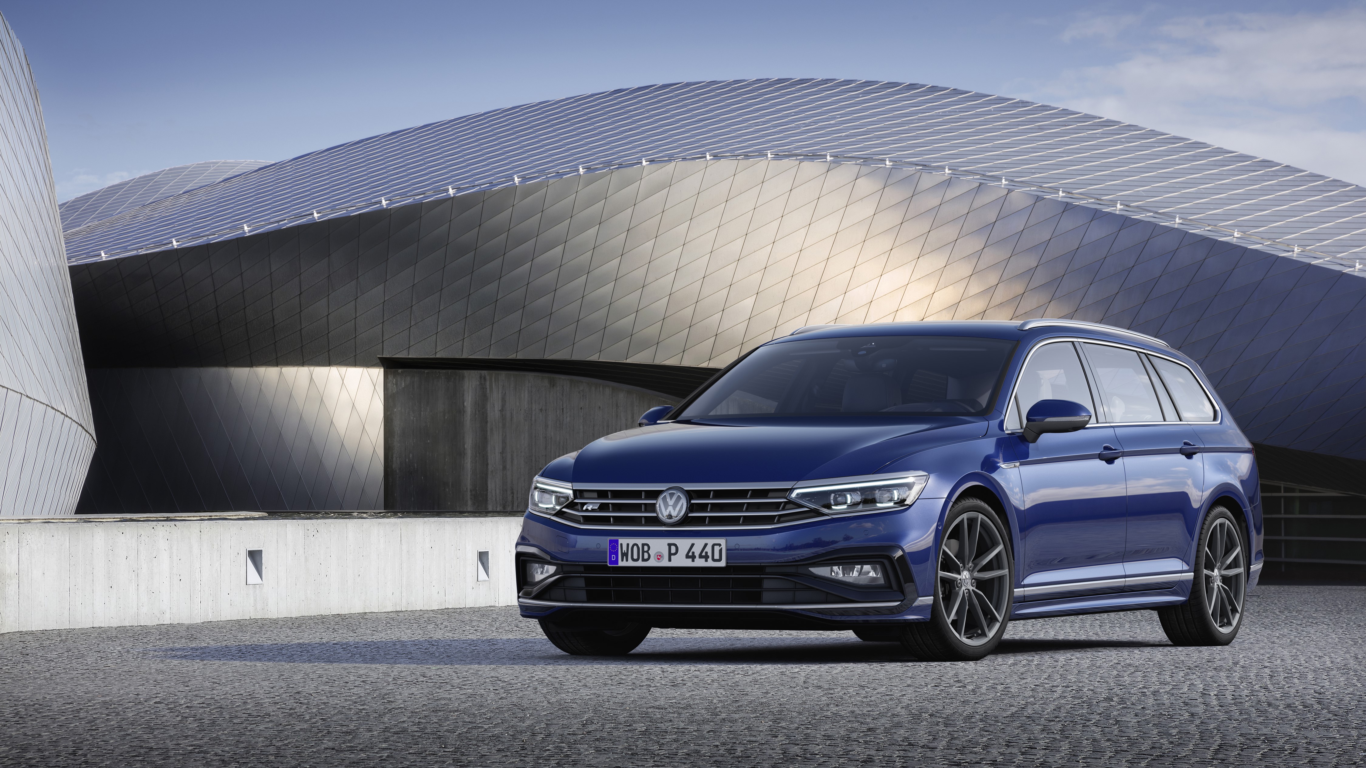 Blue 2019 Passat R-Line Variant Worldwide Volkswagen HD Wallpaper