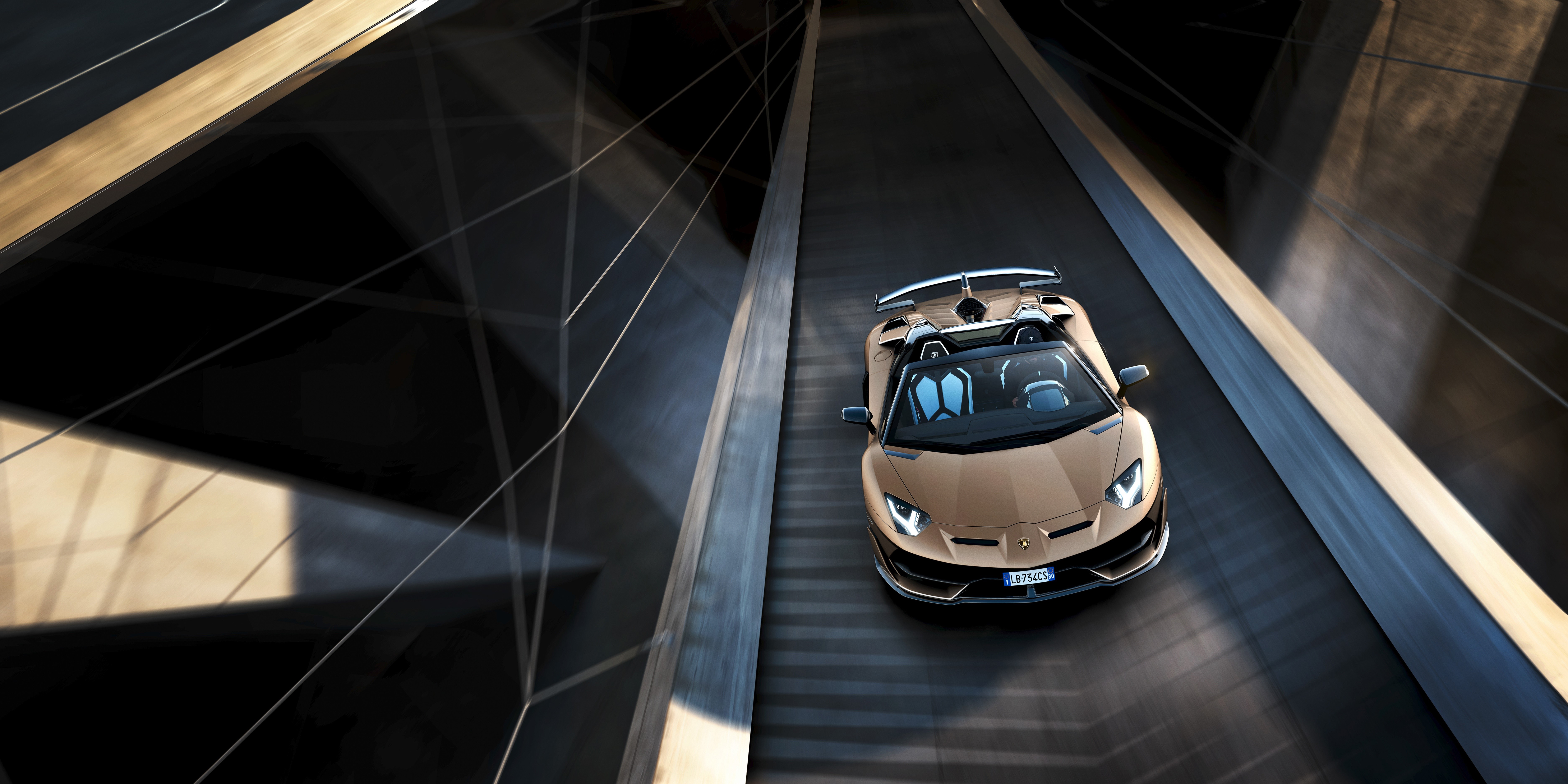 Lamborghini Aventador SVJ Roadster HD Wallpaper